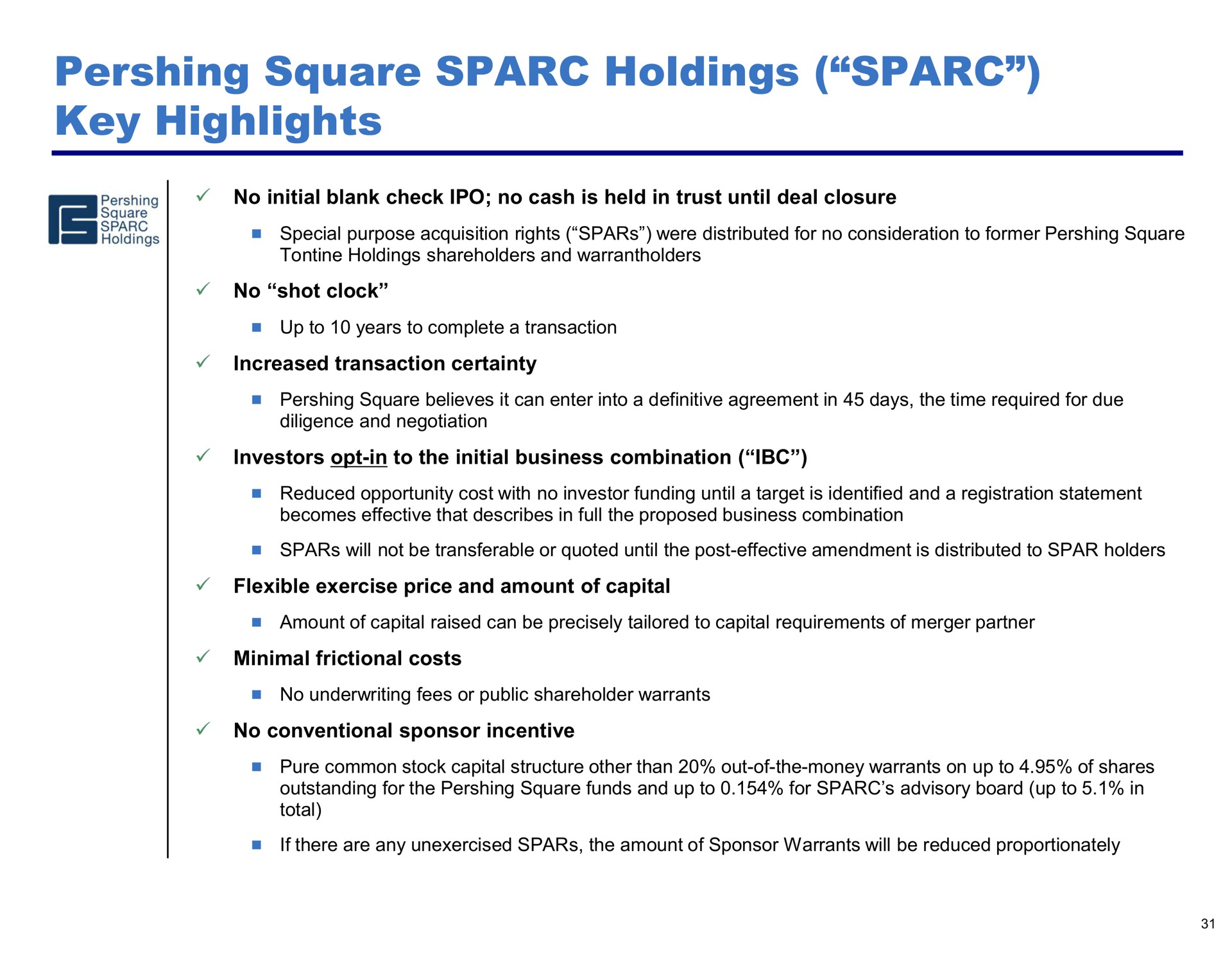 square holdings key highlights | Pershing Square