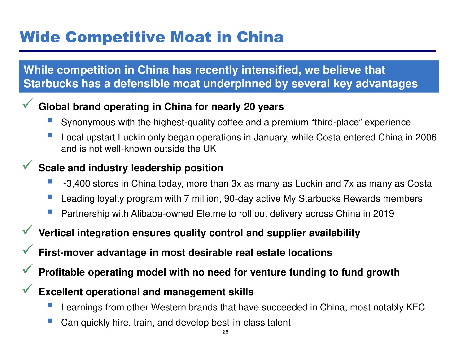 wide competitive moat in china | Pershing Square