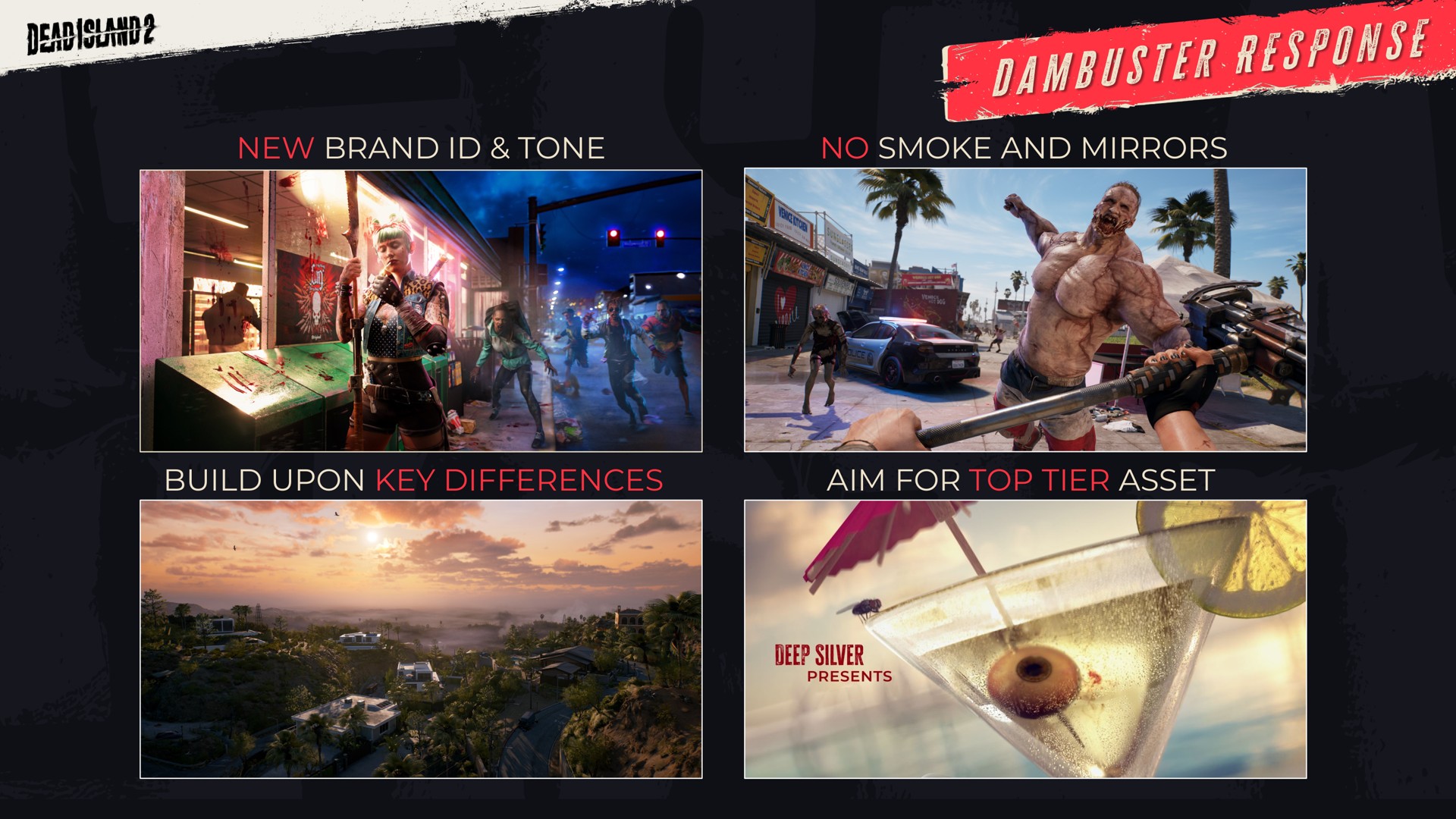 new brand tone no smoke and mirrors response build upon key differences aim for top tier asset deep silver | Embracer Group