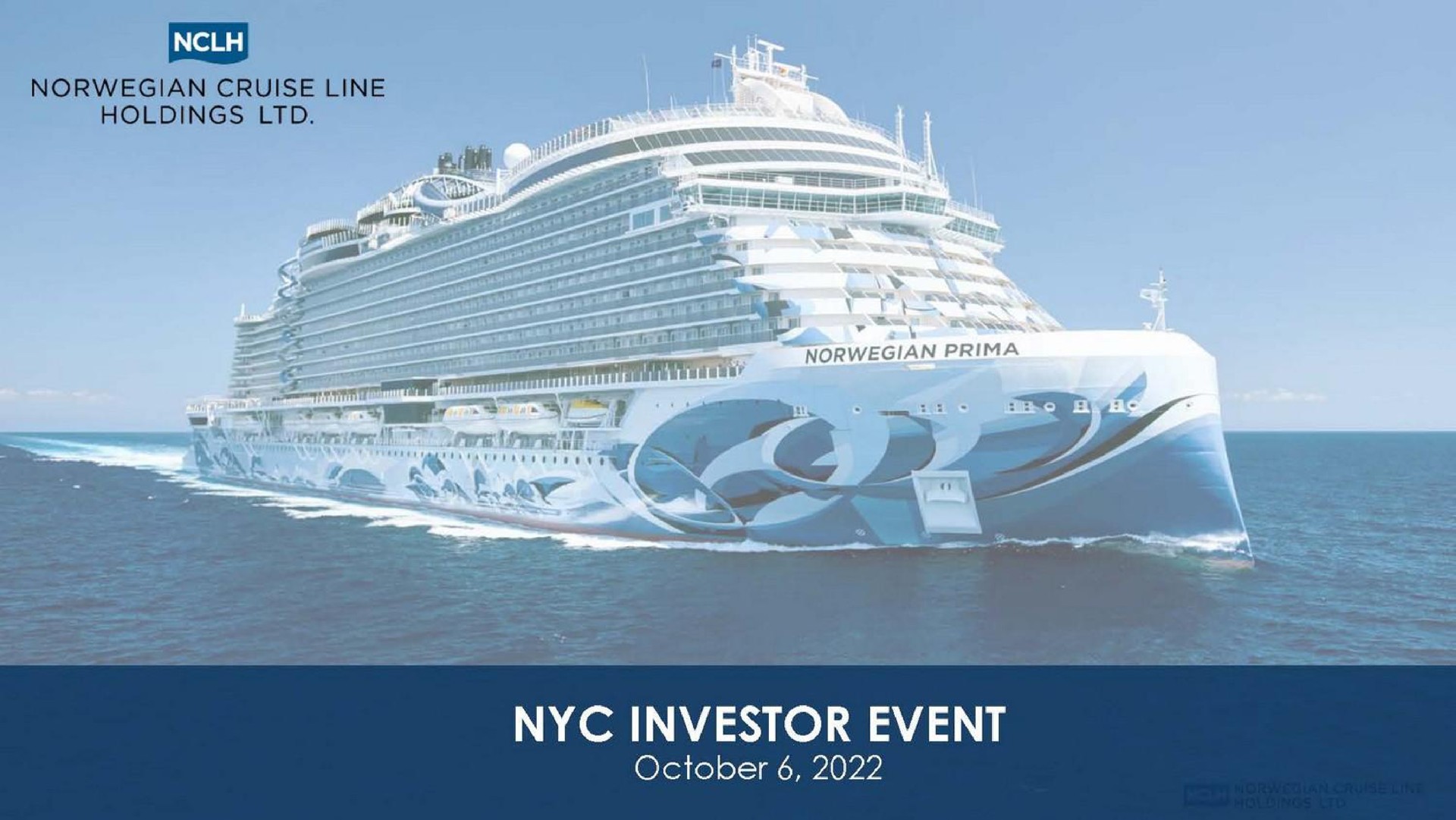 investor event | Norwegian Cruise Line