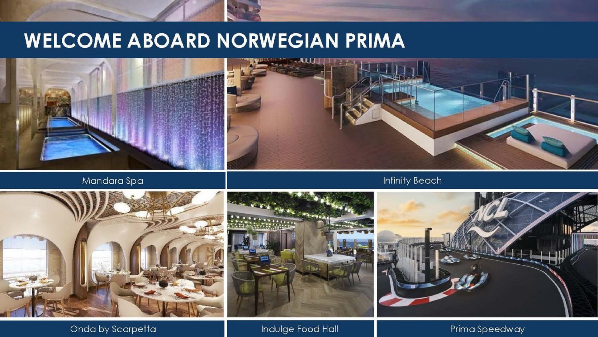 welcome eats | Norwegian Cruise Line