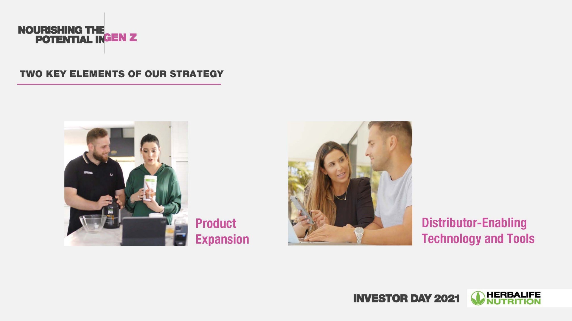 nourishing potential product expansion distributor enabling technology and tools investor day | Herbalife
