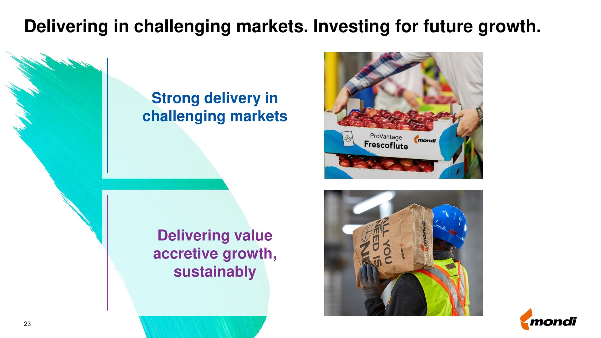 delivering in challenging markets investing for future growth | Mondi