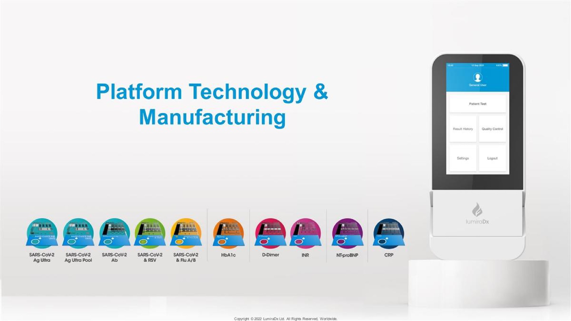 platform technology manufacturing | LumiraDx