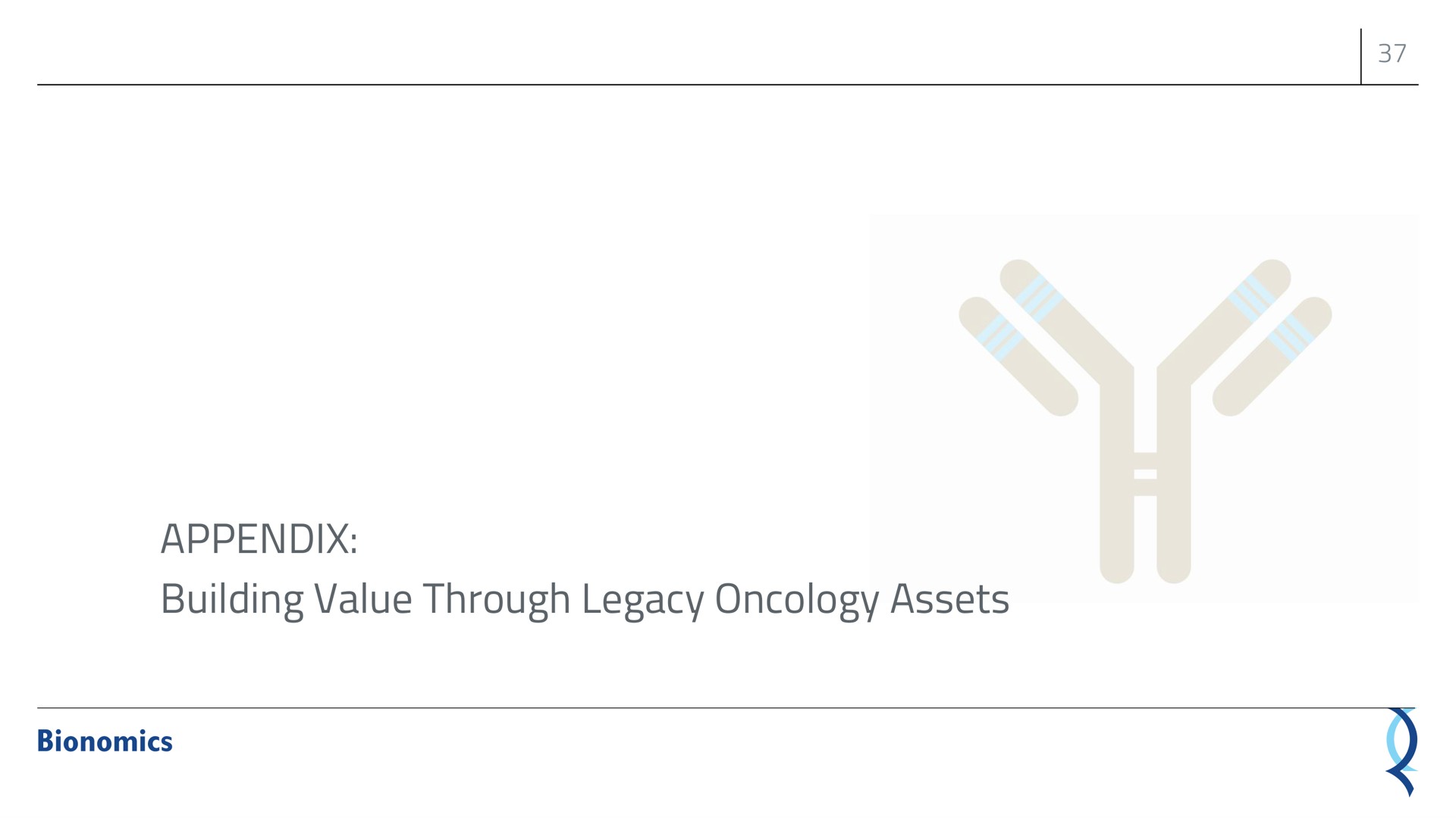 appendix building value through legacy oncology assets | Bionomics