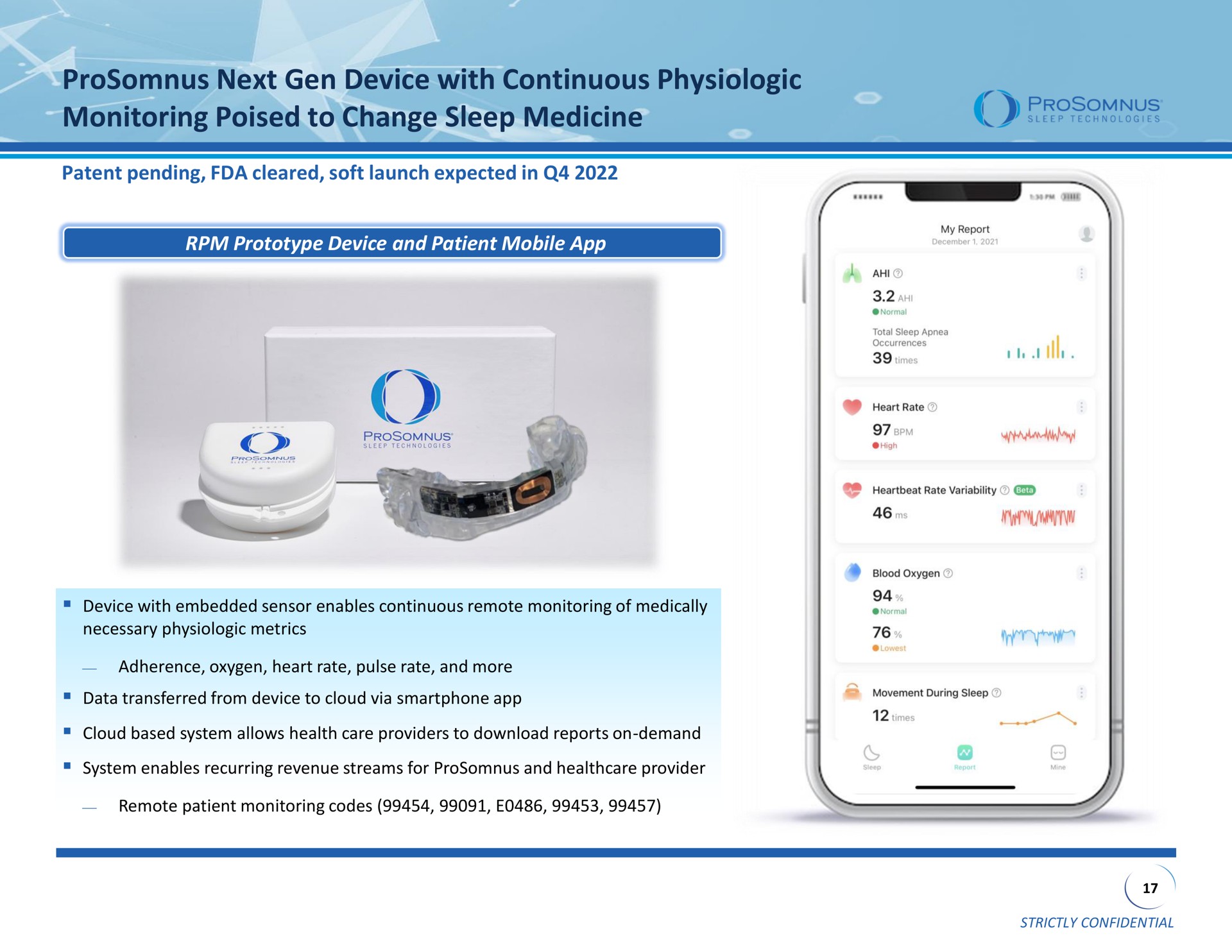 next gen device with continuous monitoring poised to change sleep medicine a | ProSomnus
