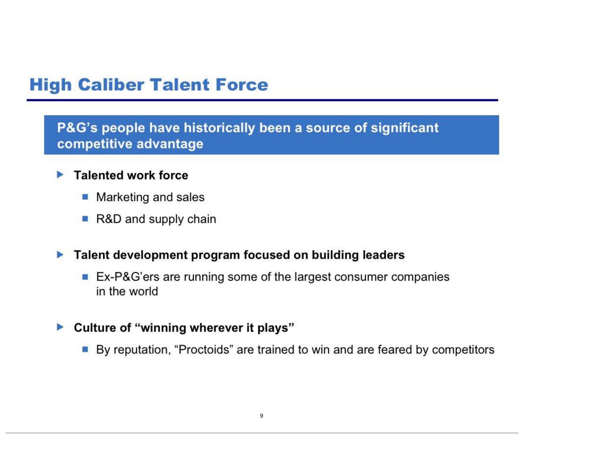 high caliber talent force | Pershing Square