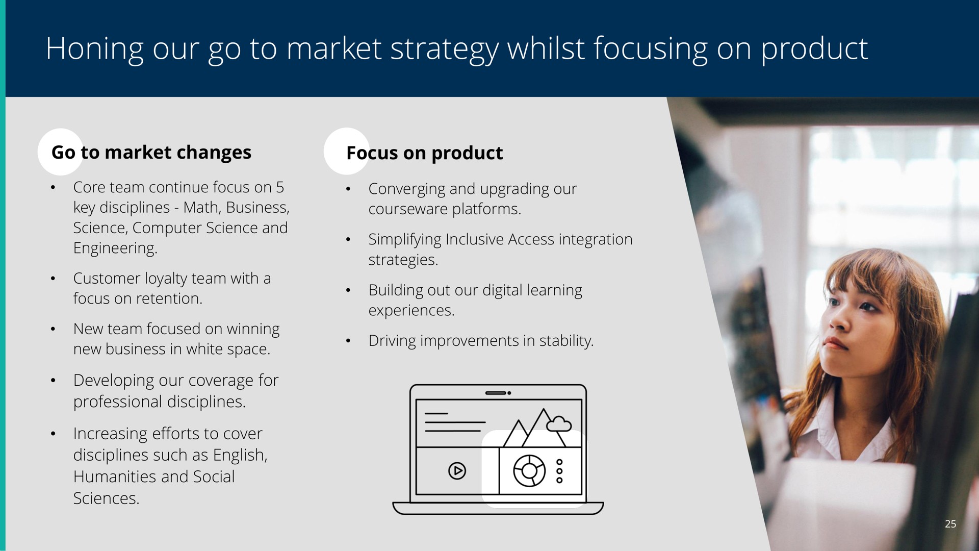 honing our go to market strategy whilst focusing on product | Pearson