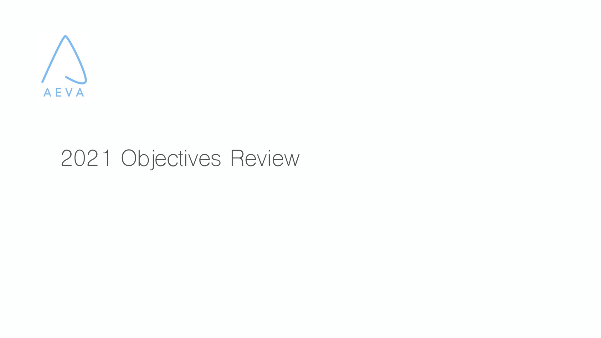 objectives review | Aeva