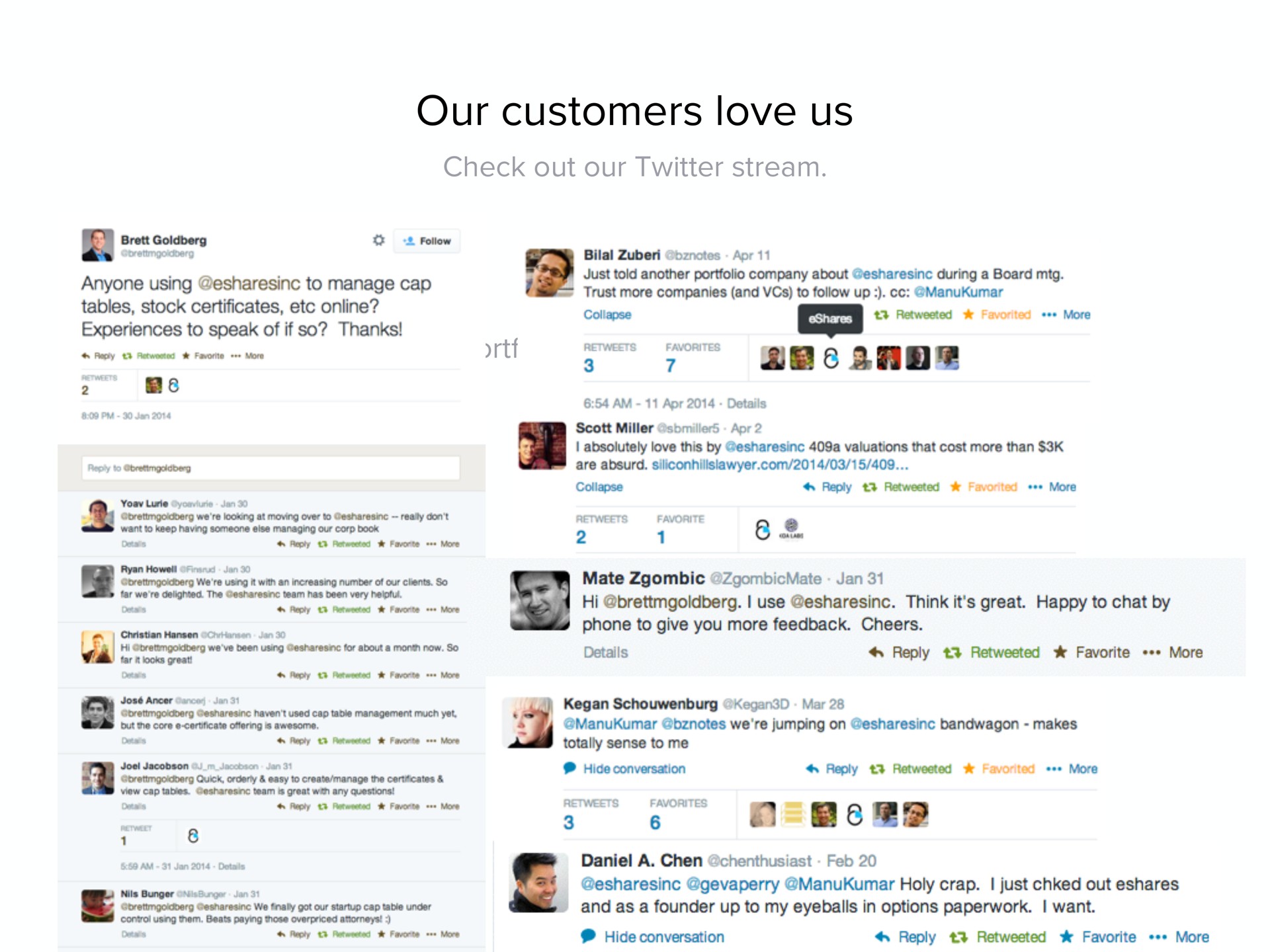 our customers love us | Carta