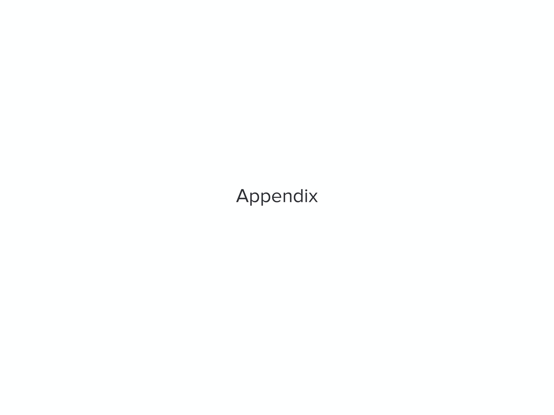 appendix | Carta