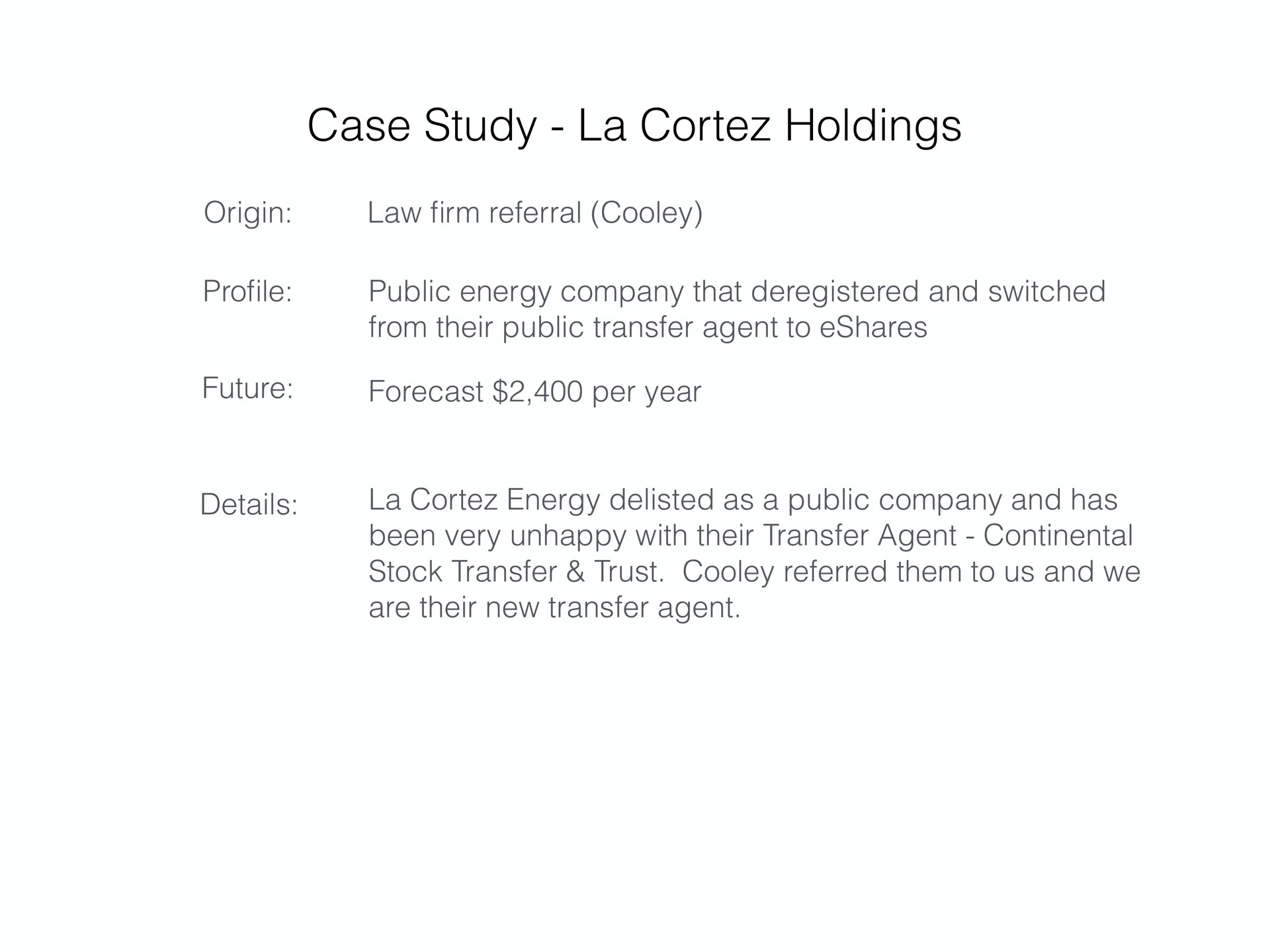 case study cortez holdings | Carta