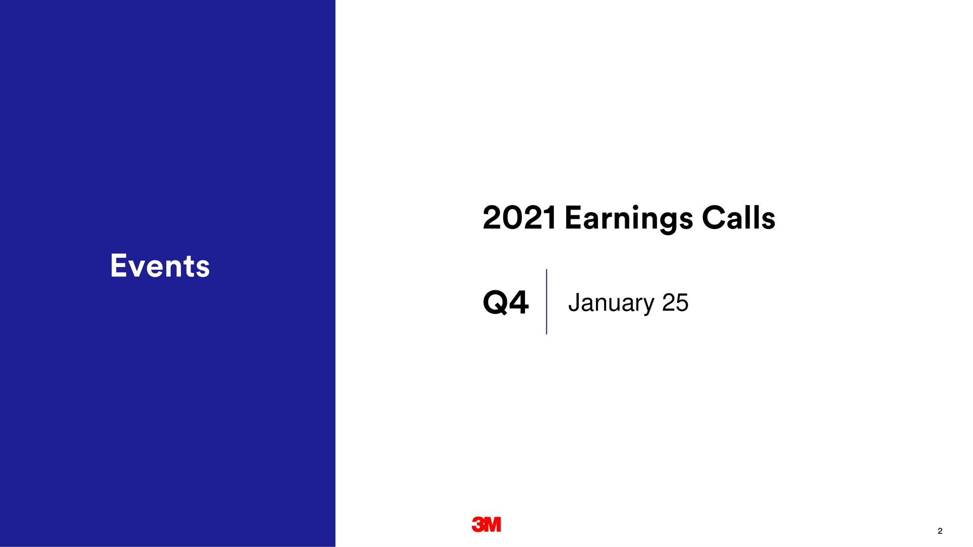 events earnings calls | 3M