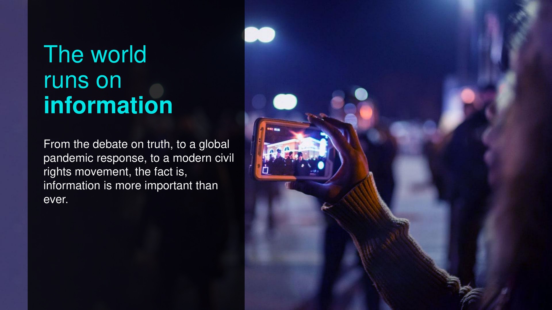 the world runs on information | OpenText