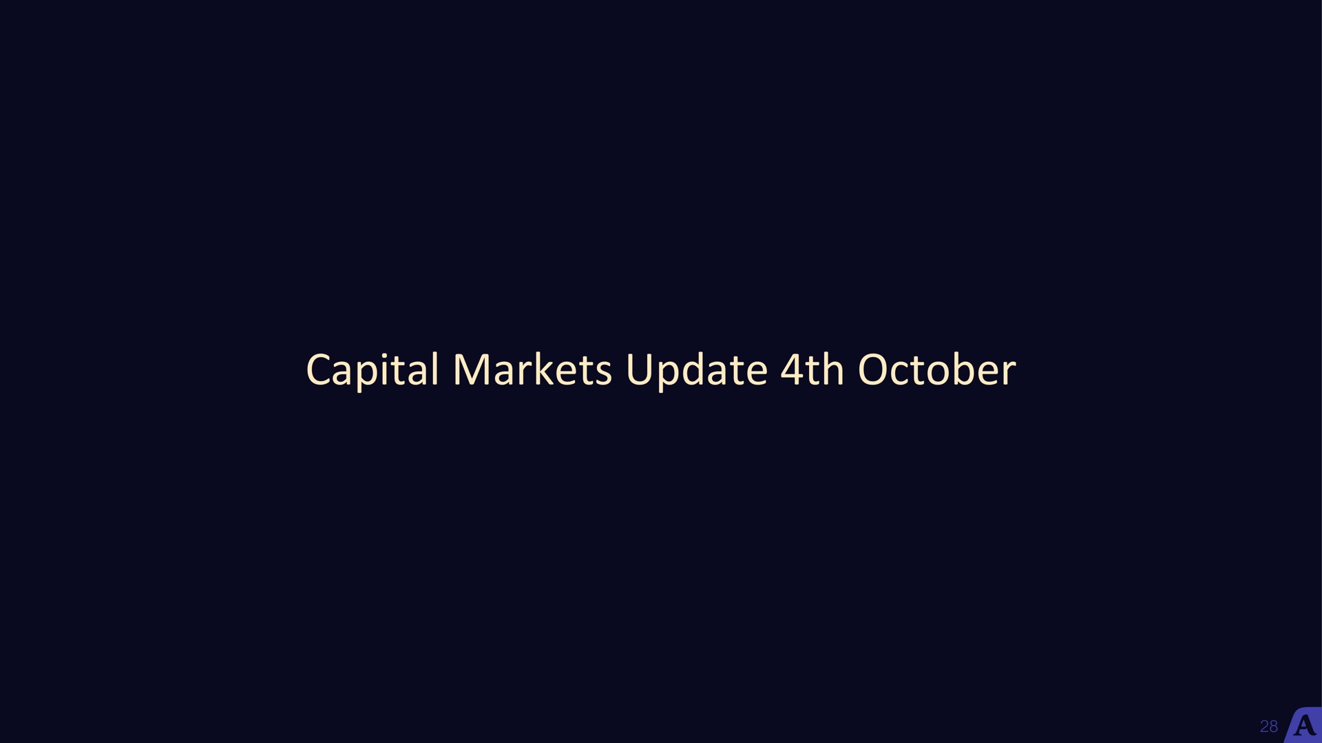capital markets update | Acast