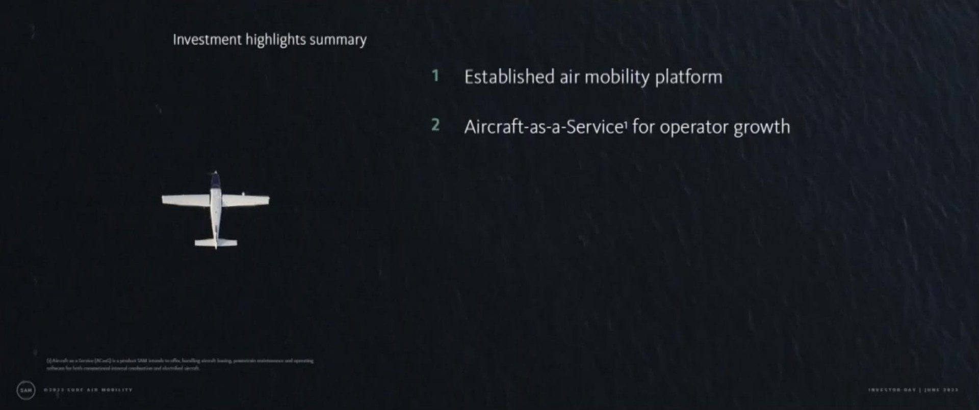 established air mobility platform aircraft as a service for operator growth | Surf Air