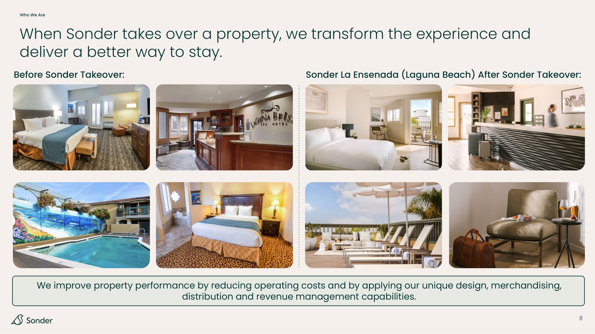 when takes over a property we transform the experience and deliver a better way to stay | Sonder