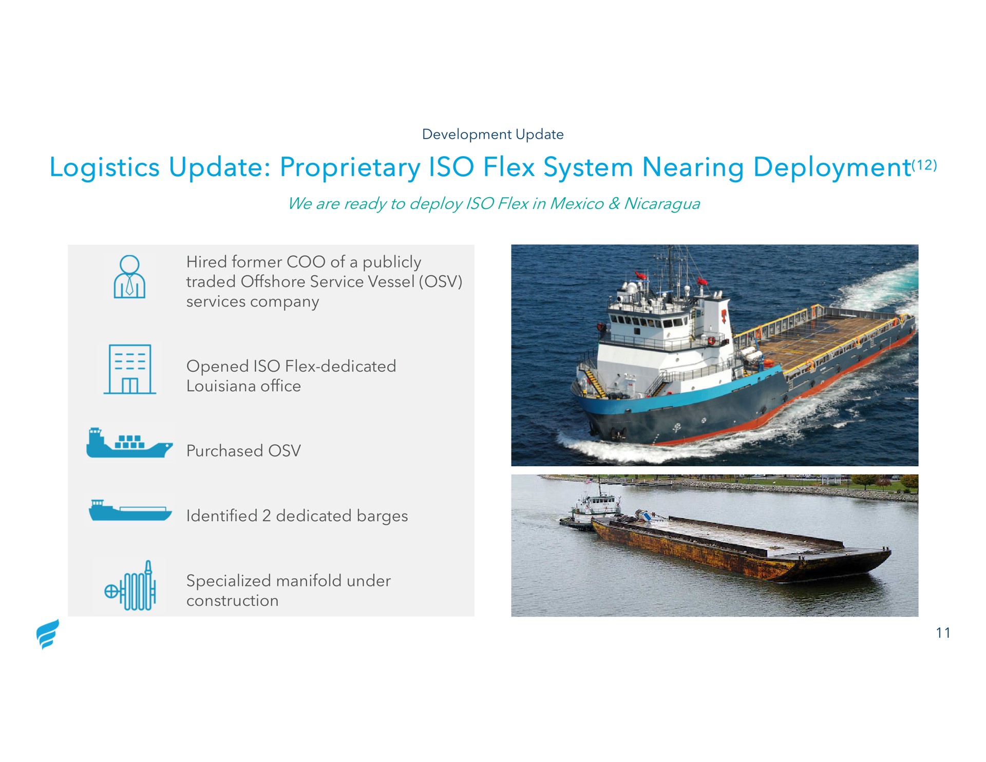 logistics update proprietary iso flex system nearing deployment | NewFortress Energy