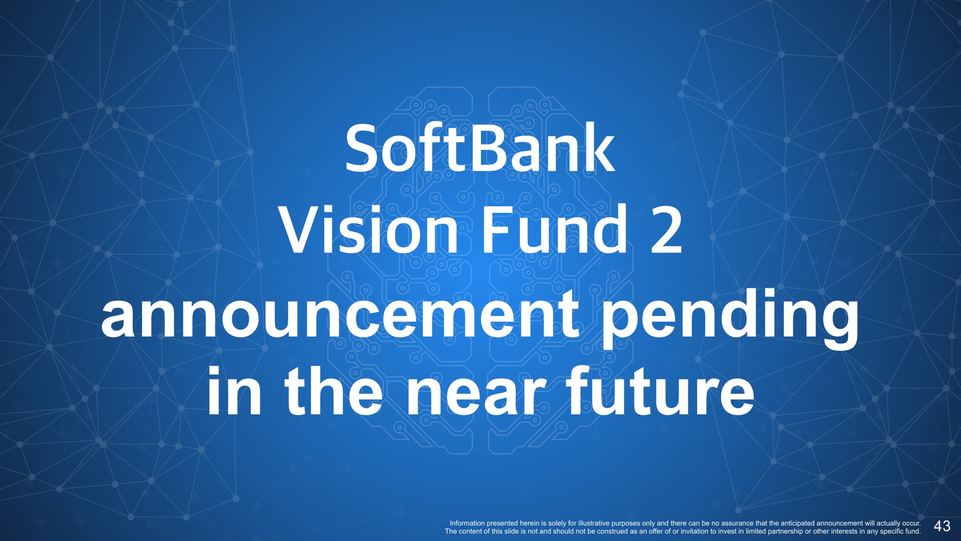 vision fund announcement pending in the near future | SoftBank