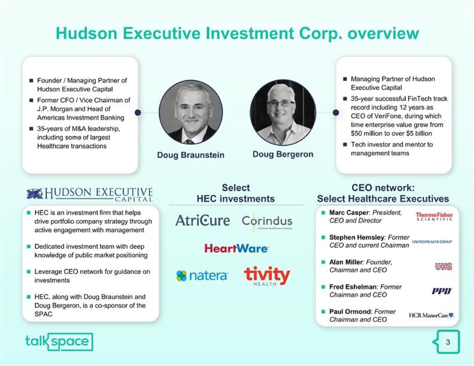 executive investment corp overview executive | Talkspace