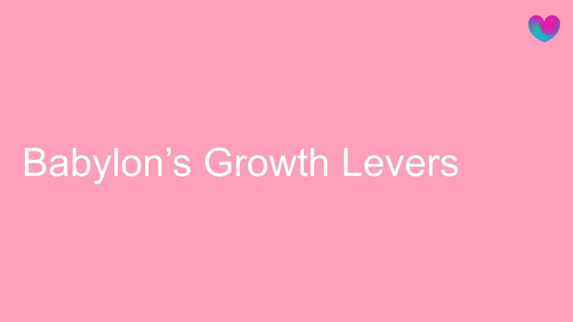 growth levers | Babylon