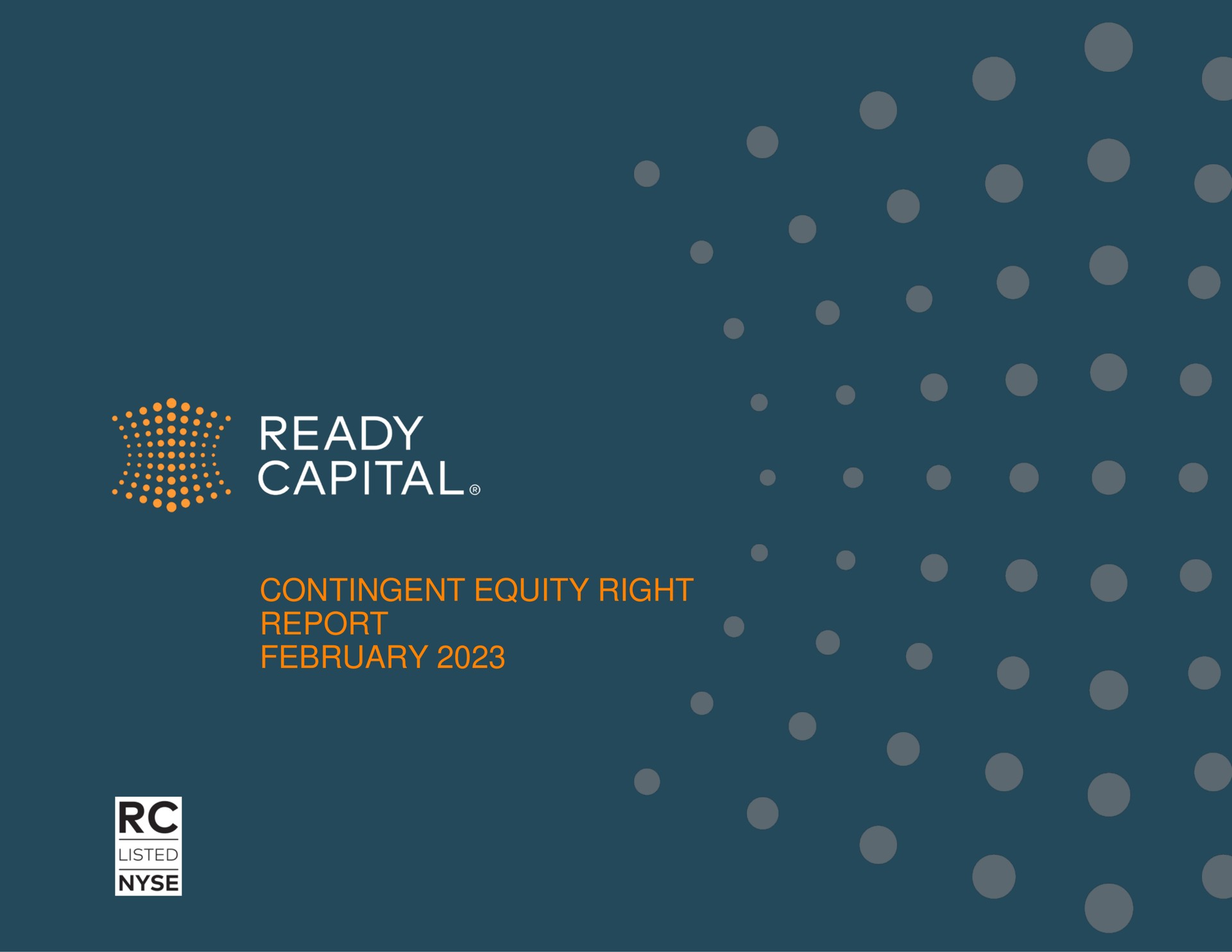 contingent equity right report capital | Ready Capital