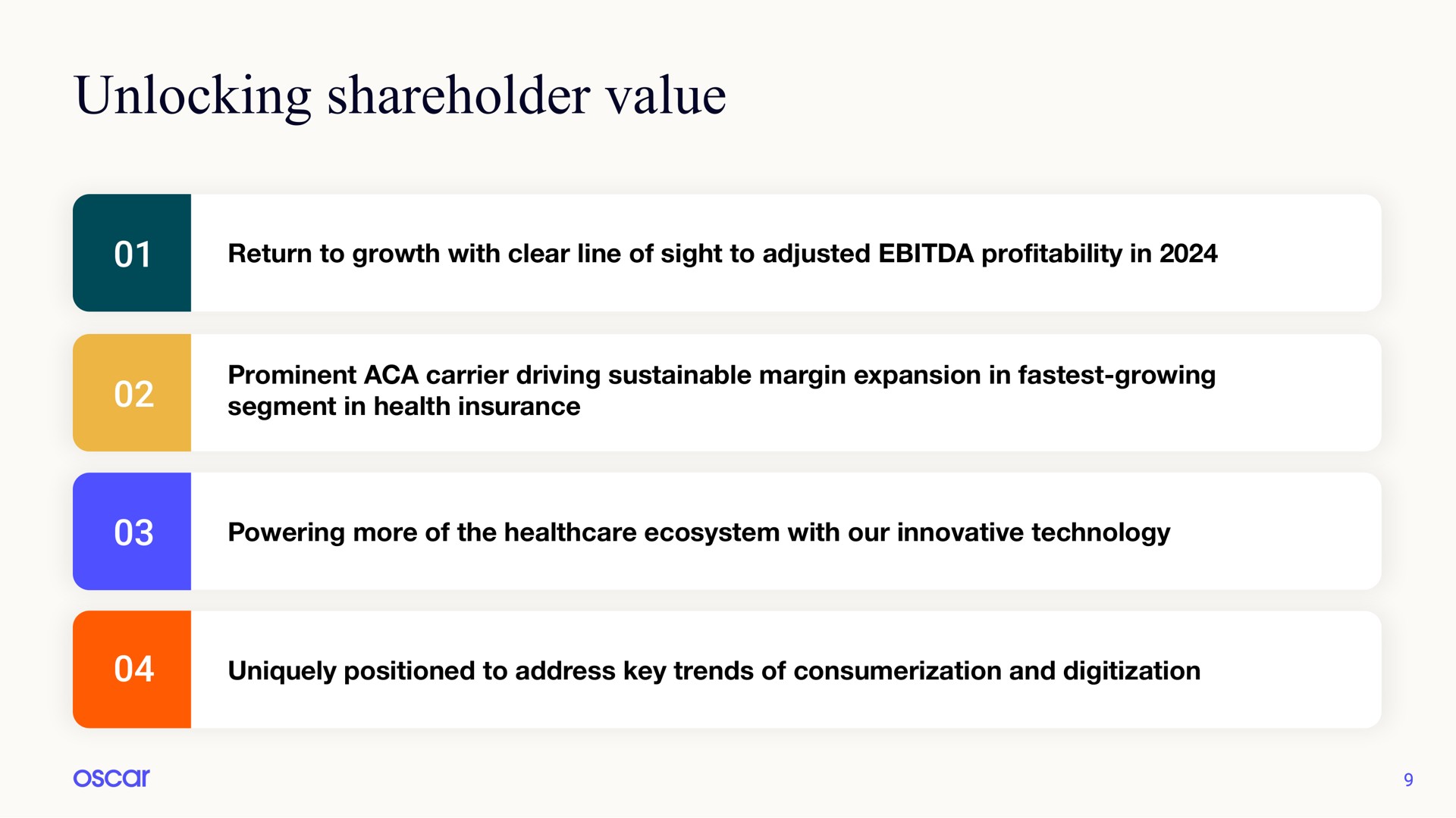 unlocking shareholder value | Oscar Health