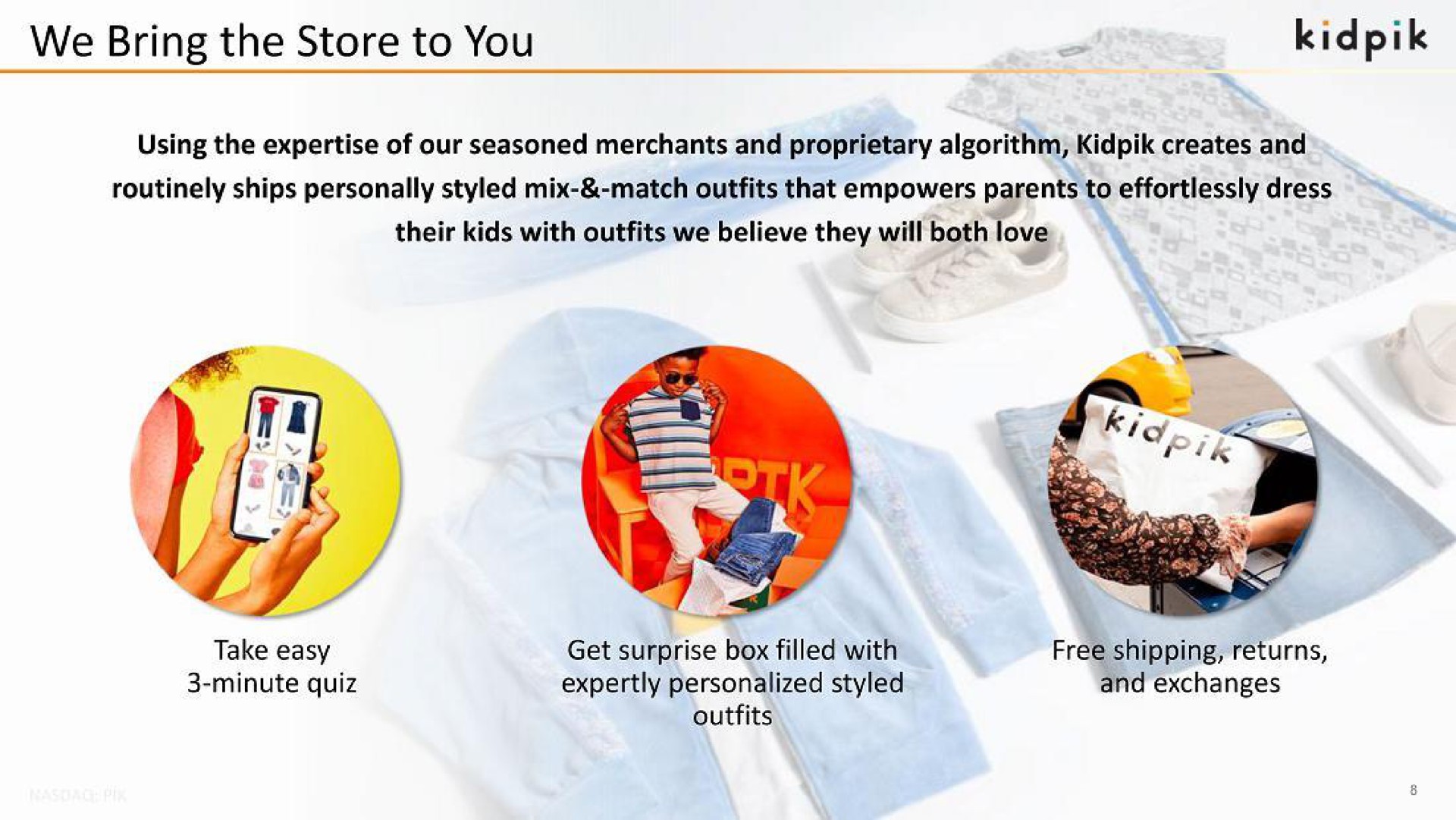 we bring the store to you | kidpik