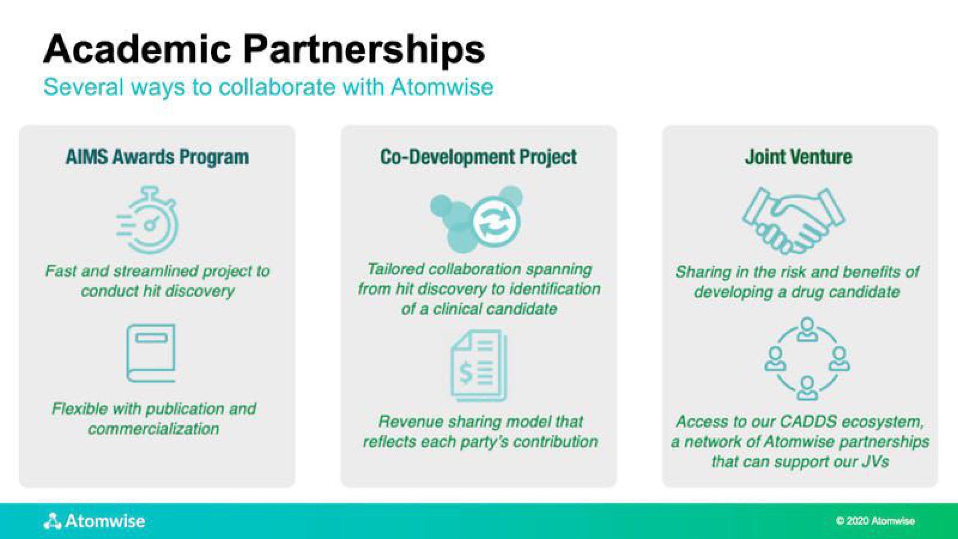 academic partnerships | Atomwise