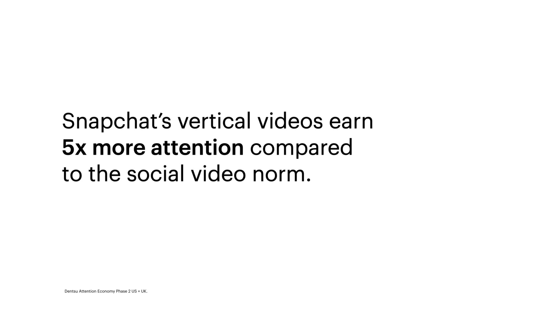 vertical videos earn more attention compared to the social video norm | Snap Inc