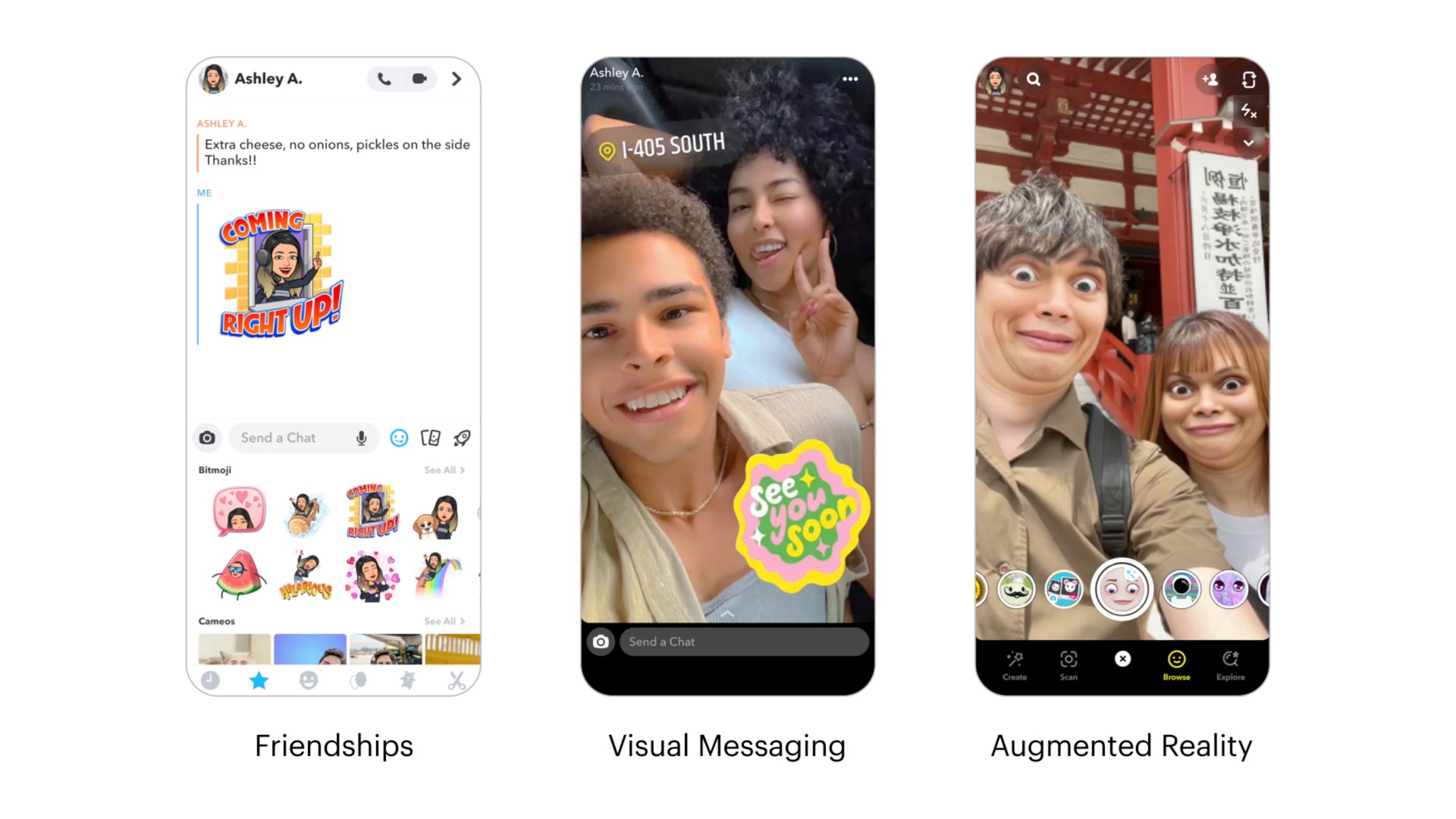 a friendships visual messaging augmented reality | Snap Inc