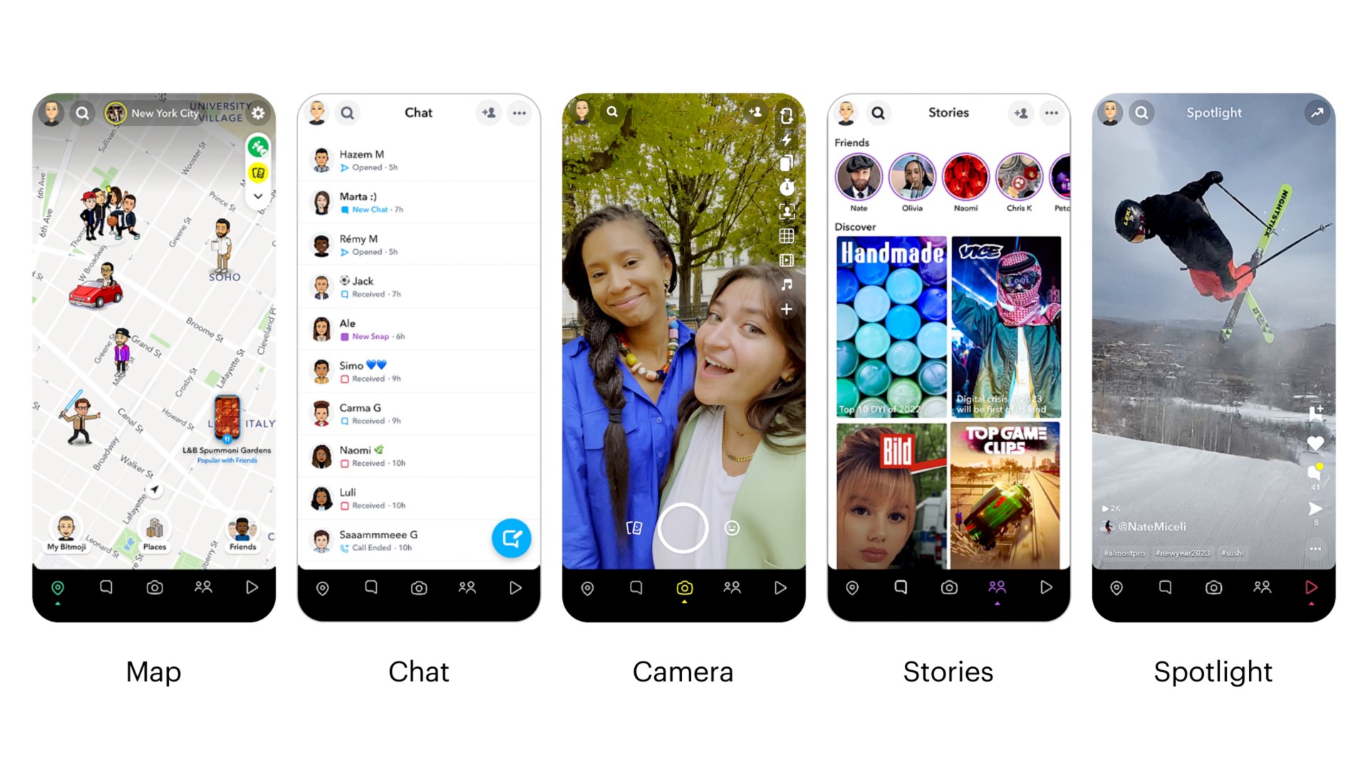 i map chat camera stories spotlight | Snap Inc