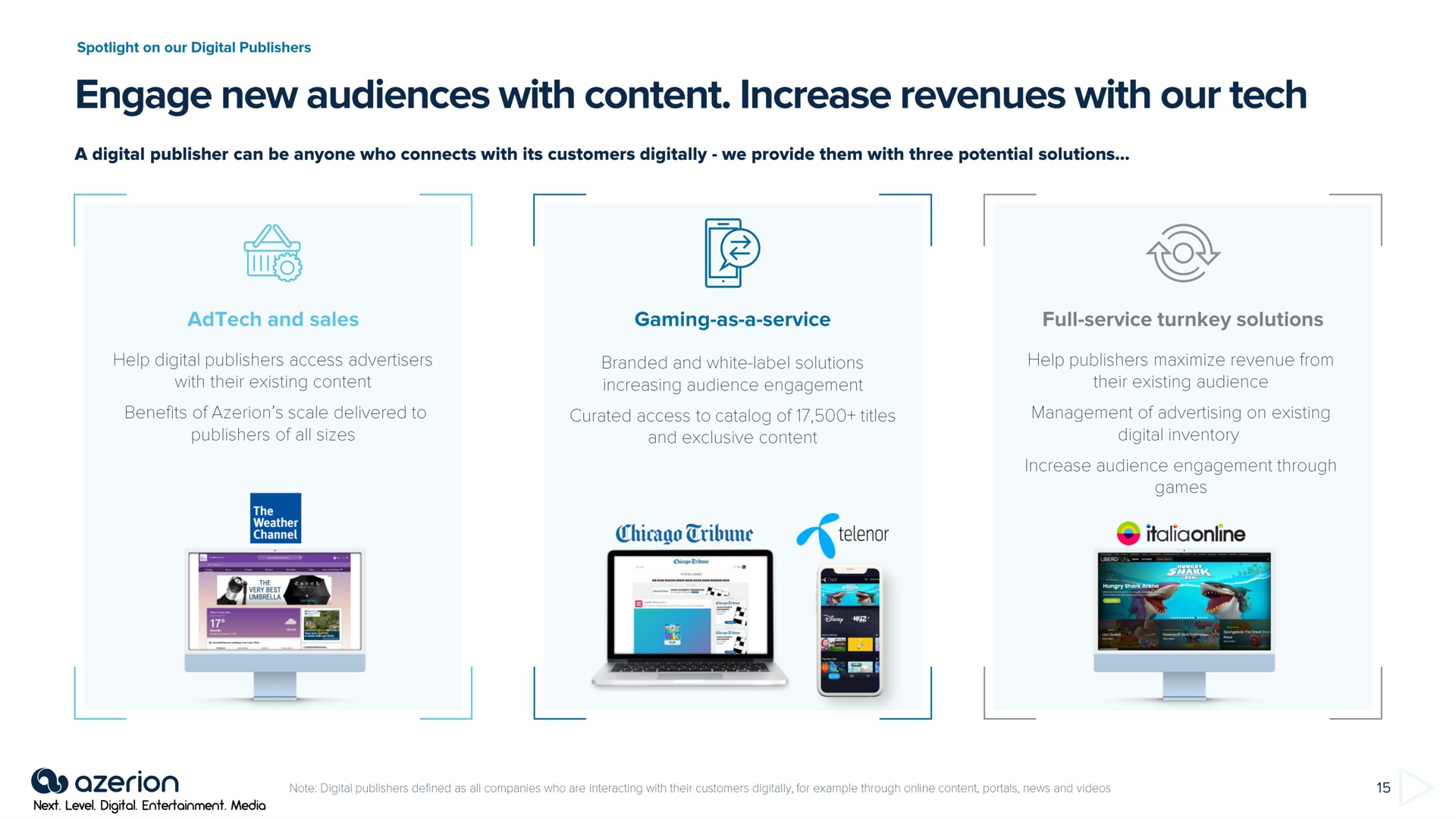 engage new audiences with content increase revenues with our tech | Azerion