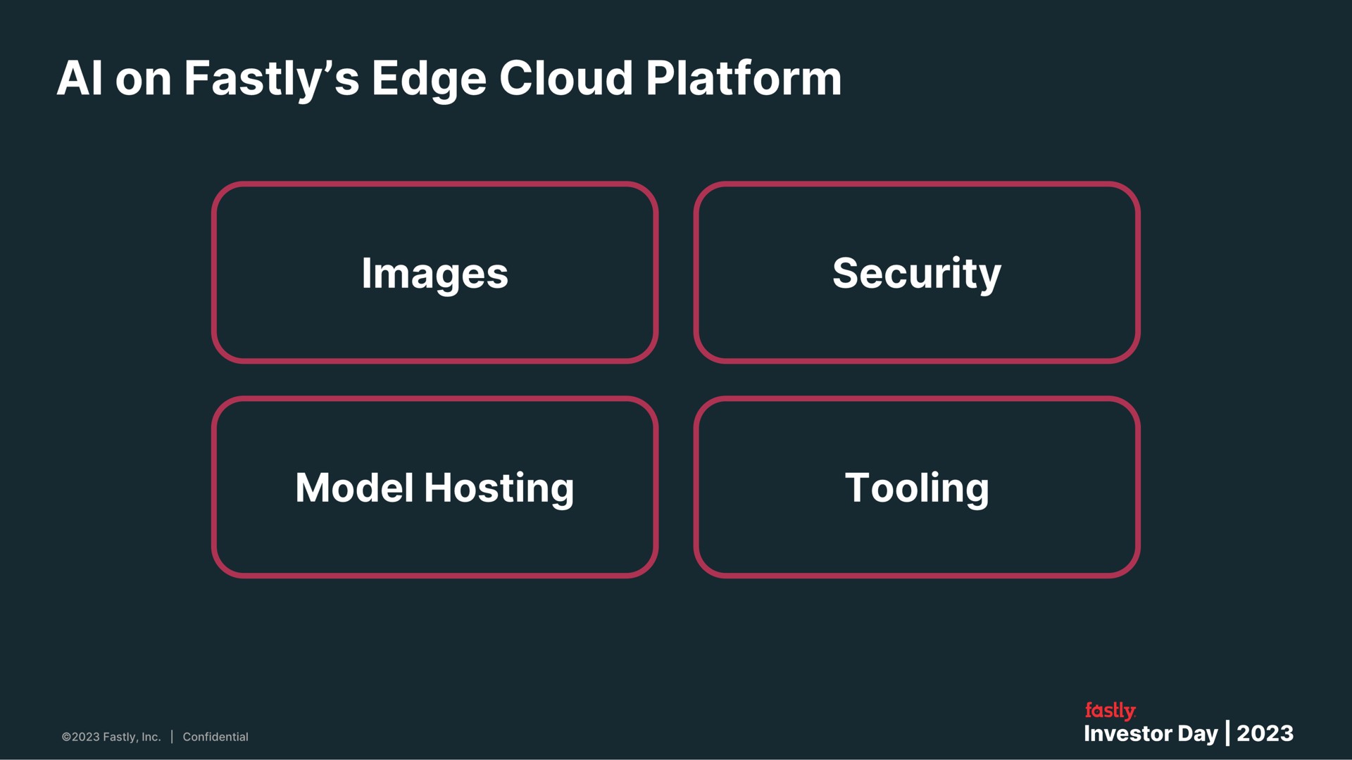 on edge cloud platform images model hosting tooling | Fastly