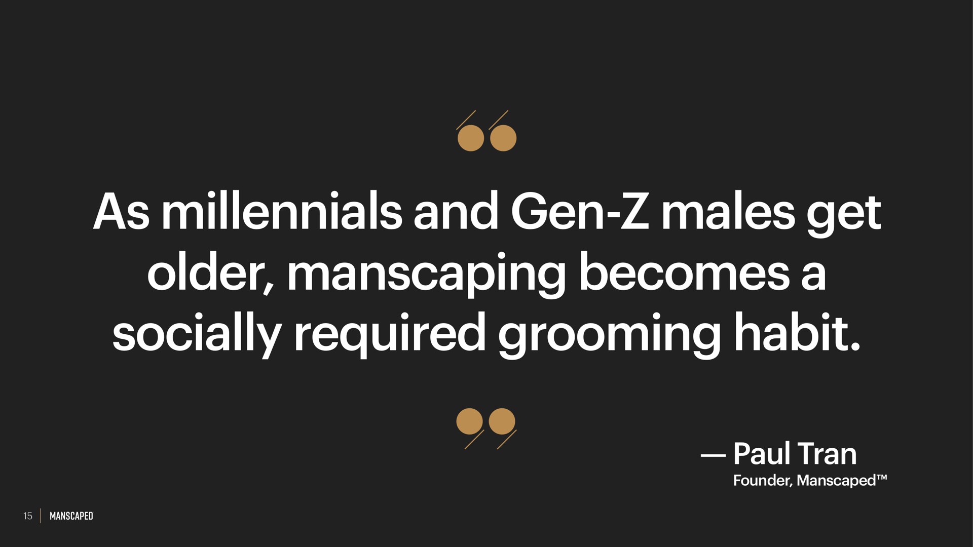 as and gen males get older becomes a socially required grooming habit | Manscaped