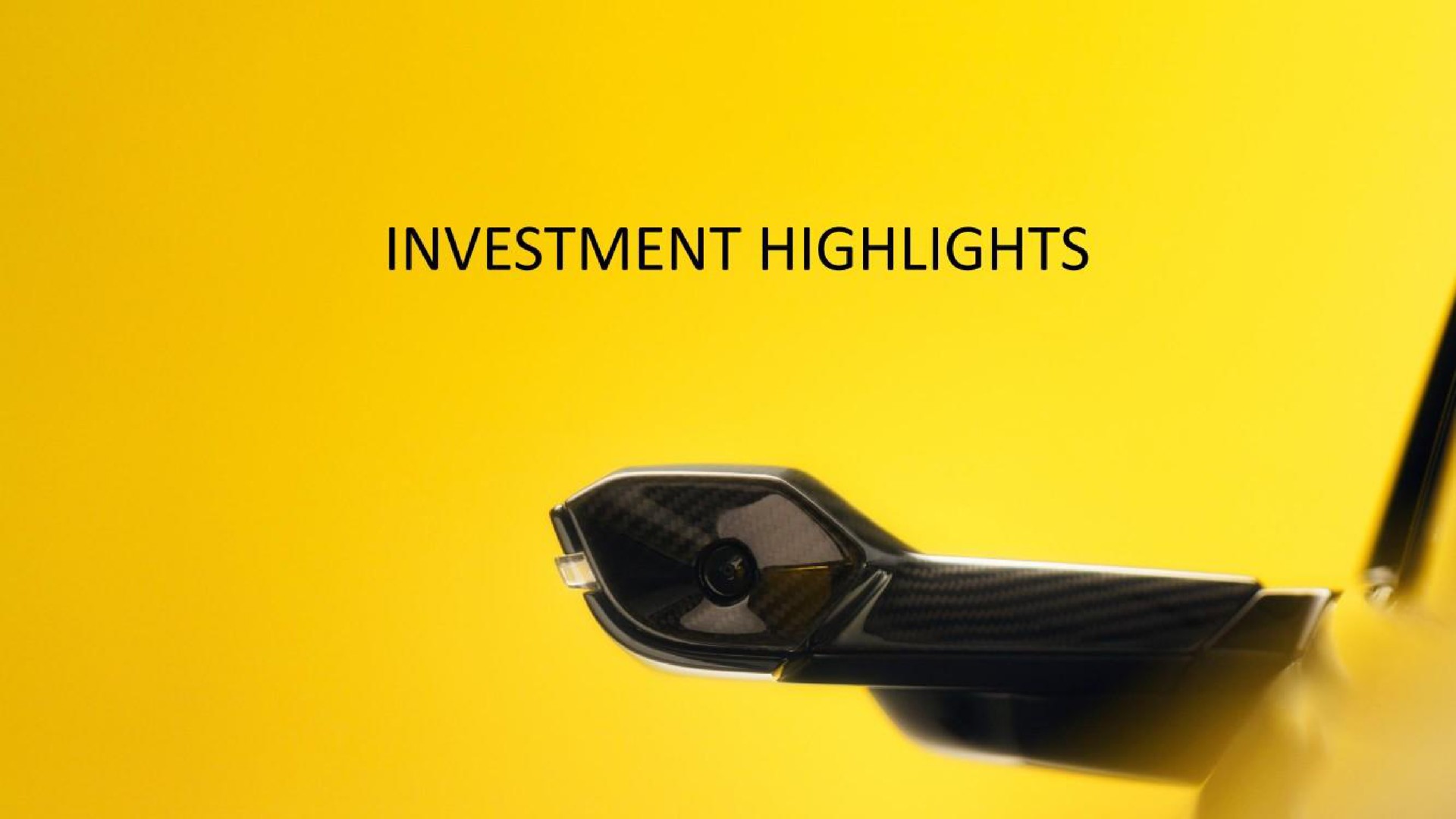 investment highlights | Lotus Cars