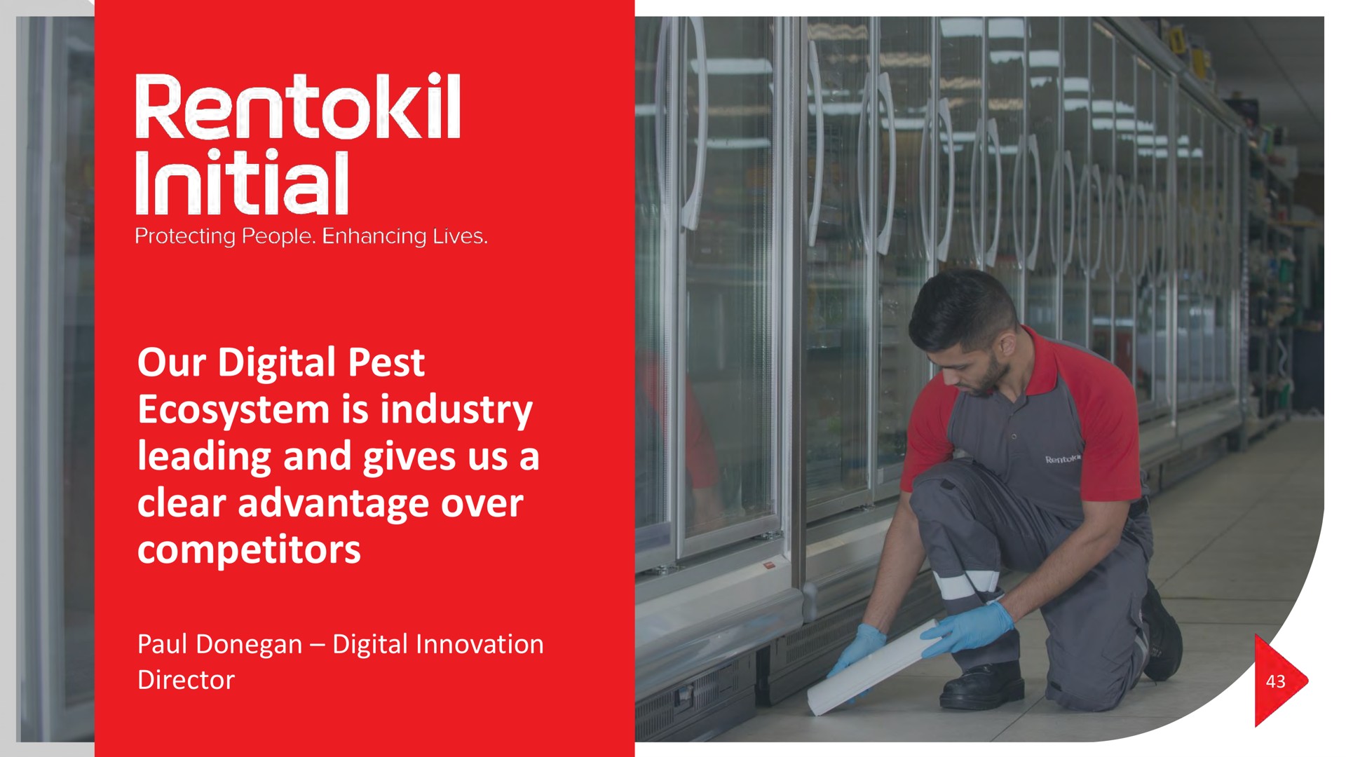 our digital pest ecosystem is industry leading and gives us a clear advantage over competitors digital innovation director initial | Rentokil Initial