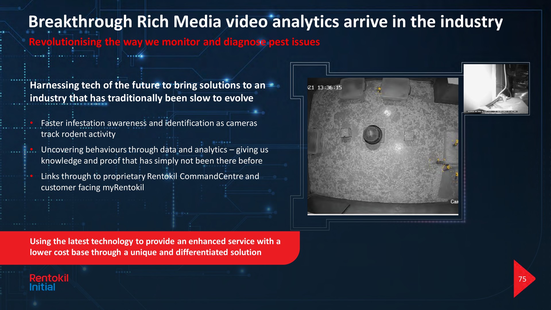 breakthrough rich media video analytics arrive in the industry the way we monitor and diagnose pest issues harnessing tech of the future to bring solutions to an industry that has traditionally been slow to evolve | Rentokil Initial