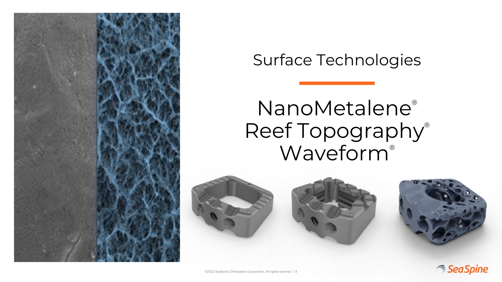 surface technologies reef topography | SeaSpine