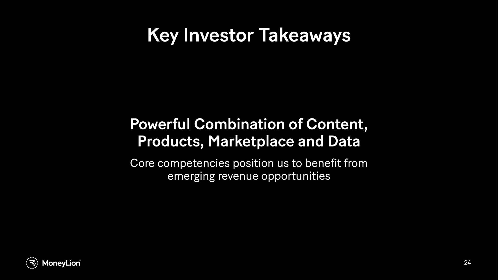 key investor powerful combination of content products and data | MoneyLion