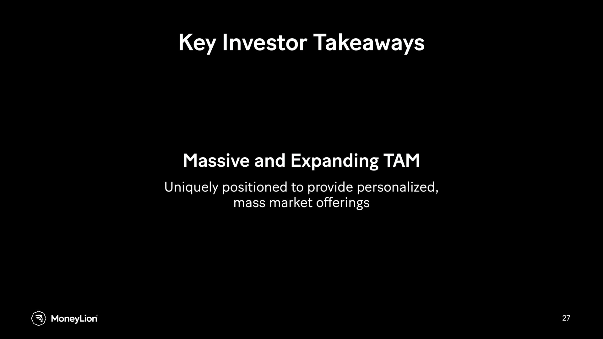 key investor massive and expanding tam | MoneyLion