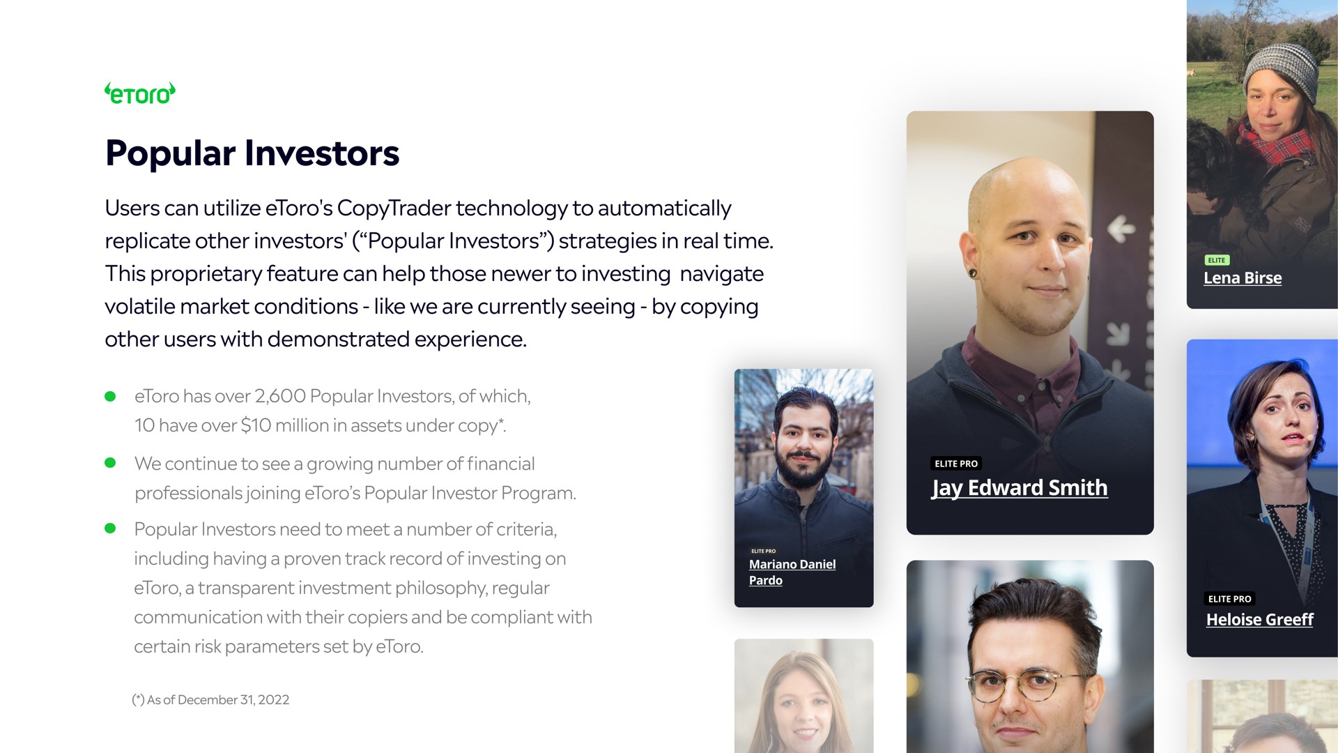 popular investors | eToro