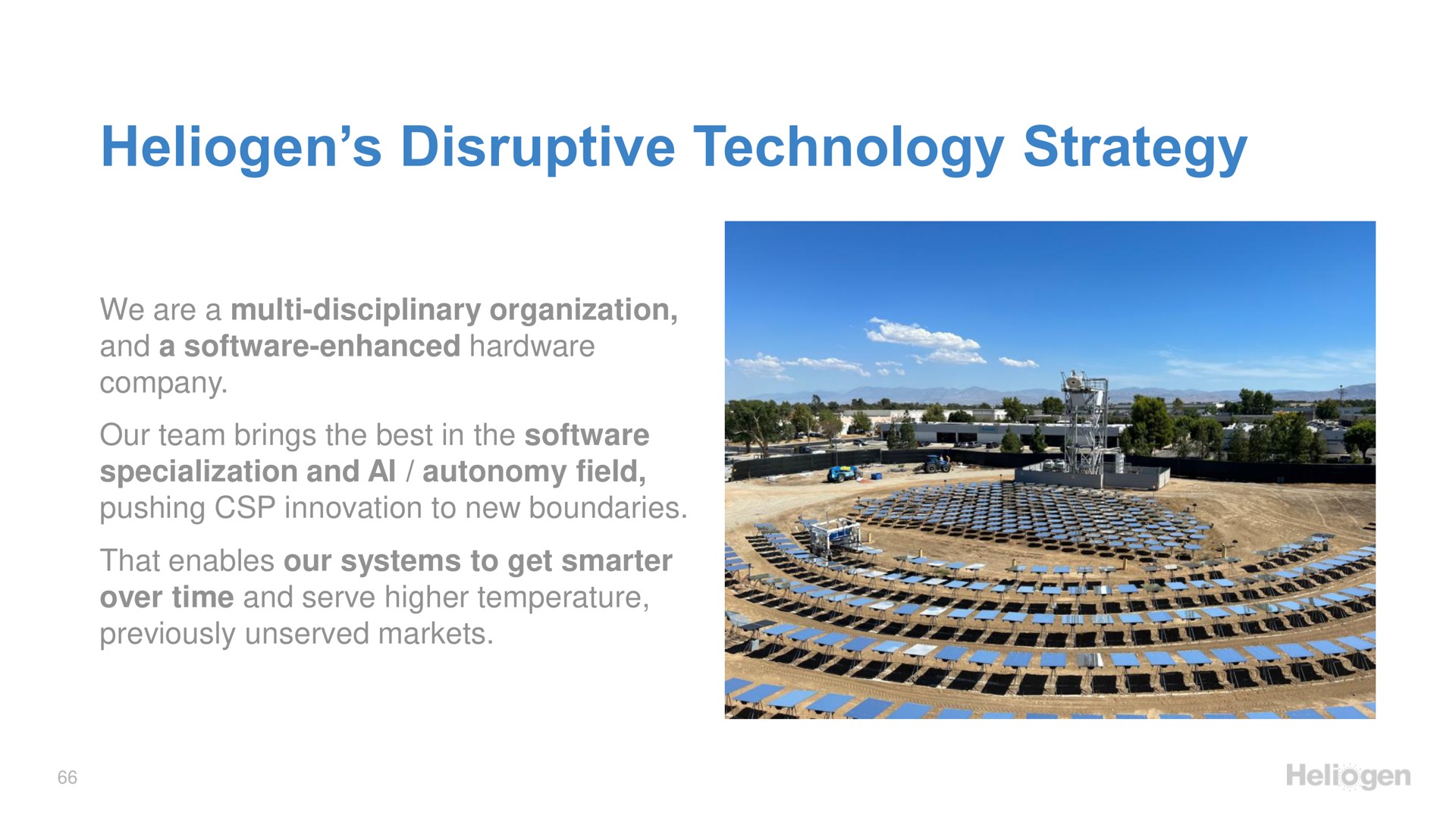 disruptive technology strategy | Heliogen