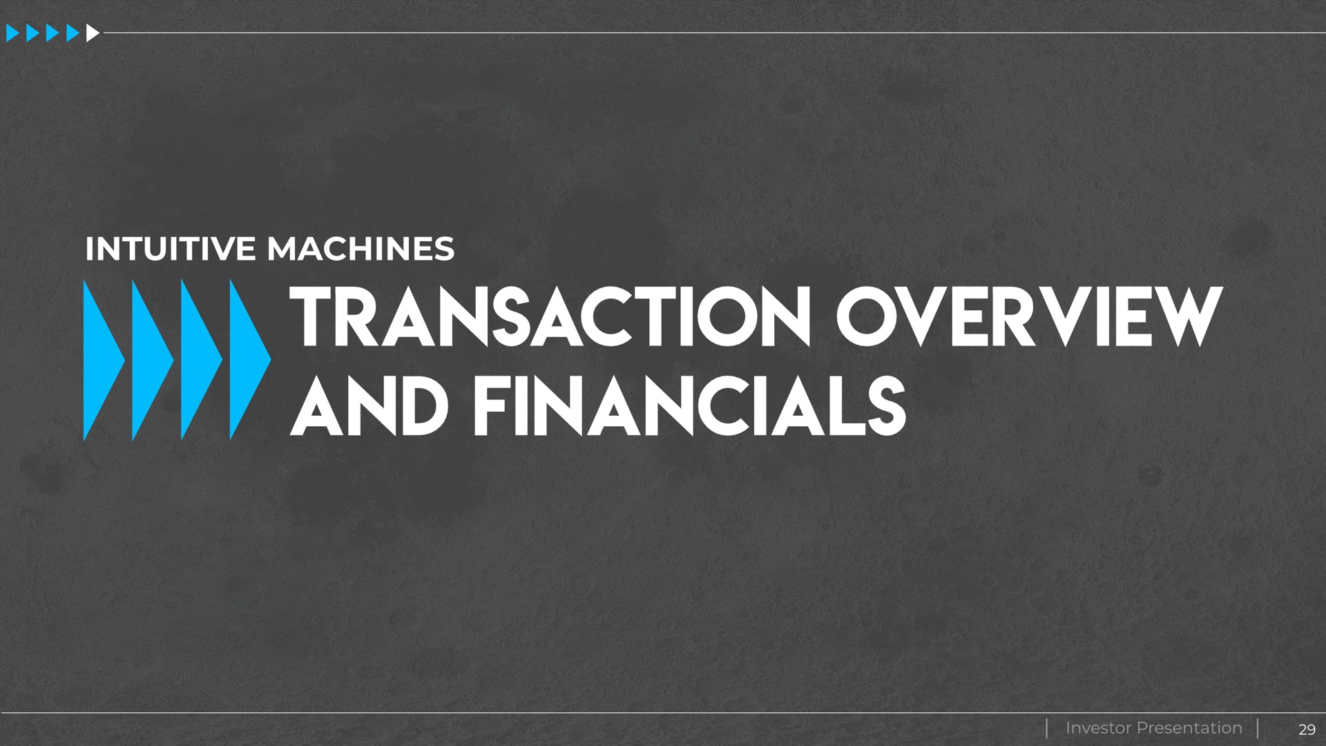 intuitive machines investor presentation transaction overview | Intuitive Machines