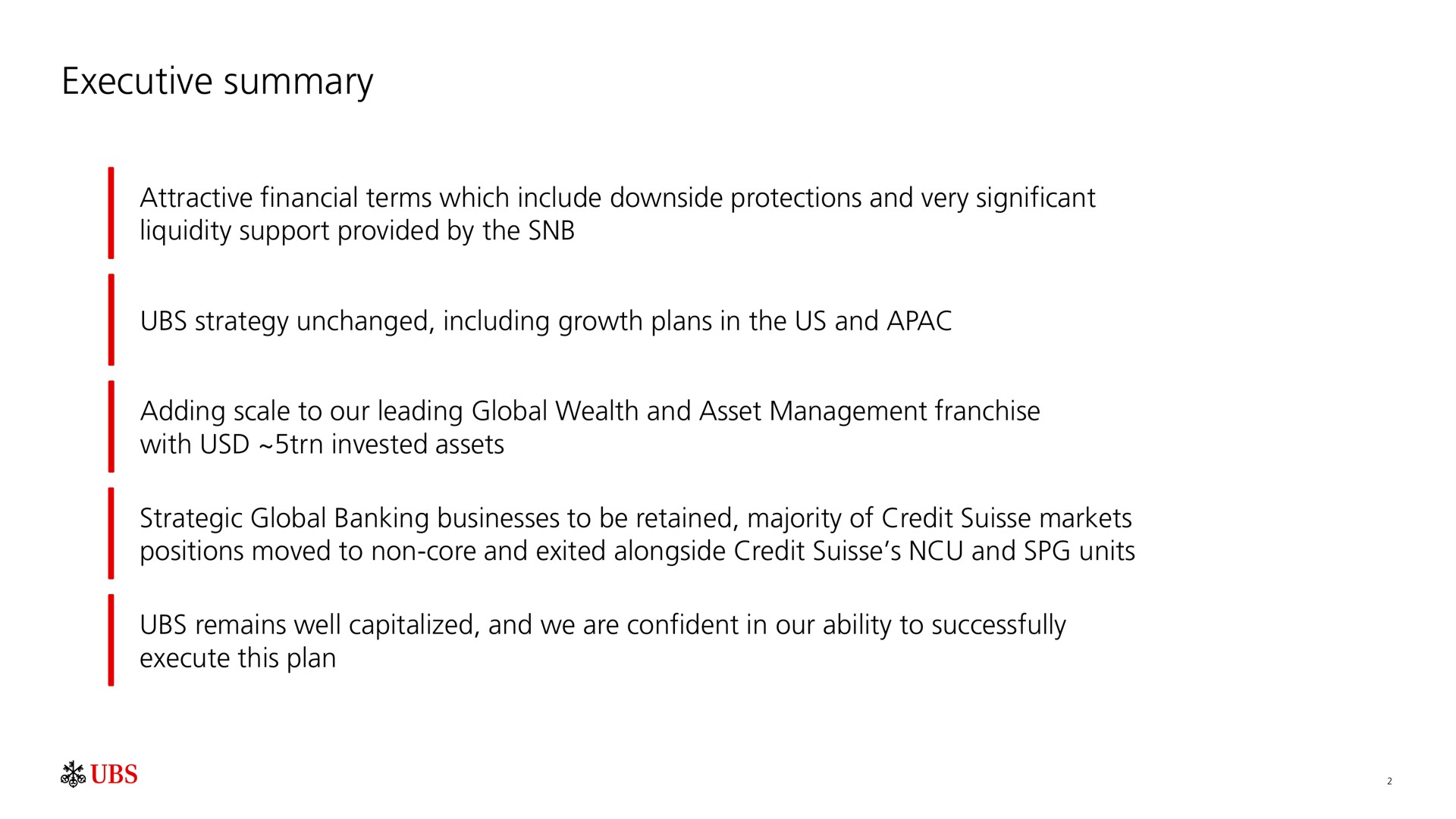 executive summary | UBS