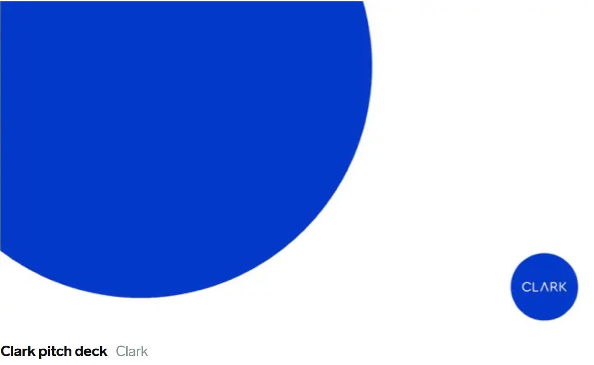 clark pitch deck clark | Clark