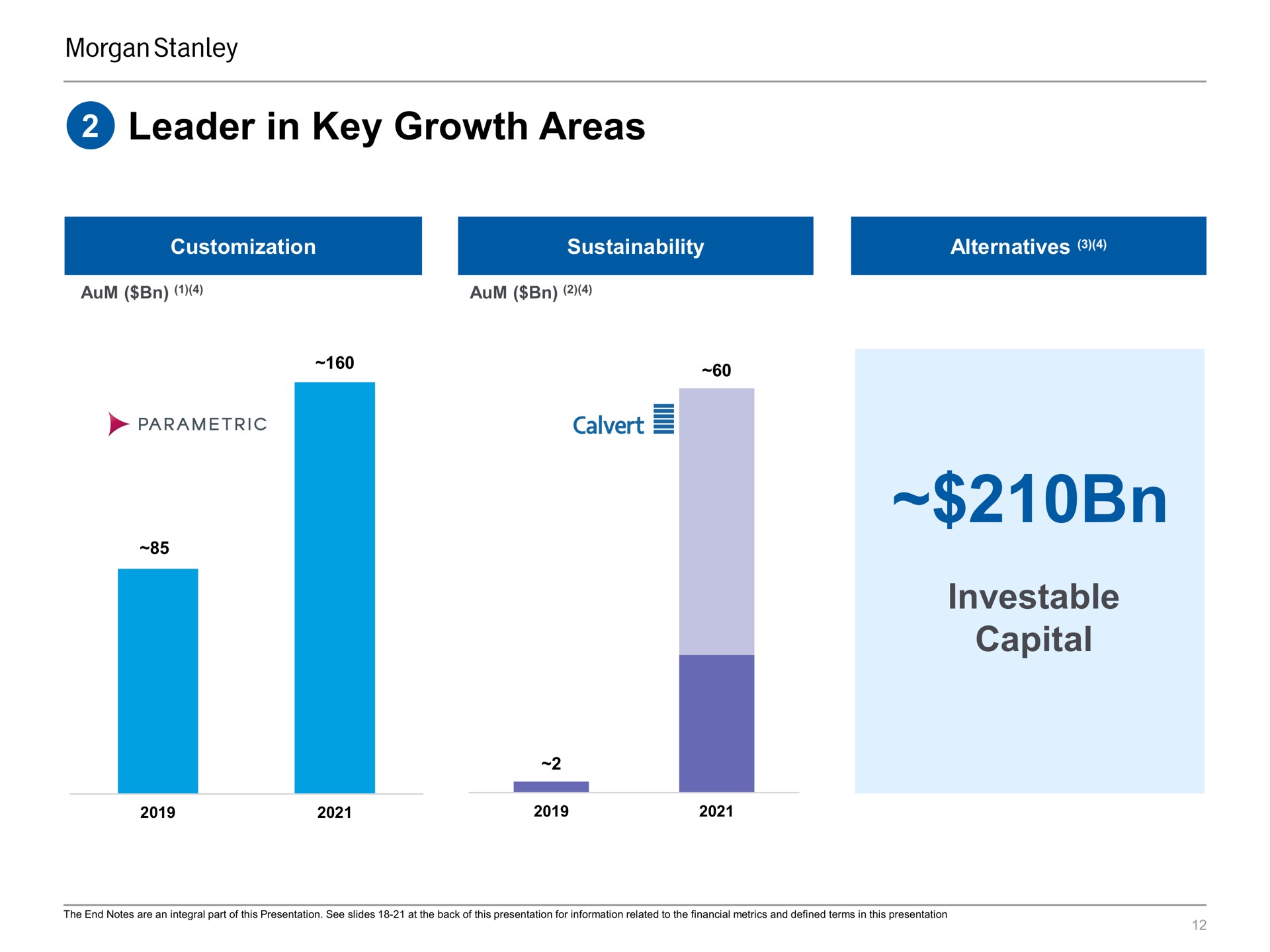 leader in key growth areas investable capital | Morgan Stanley