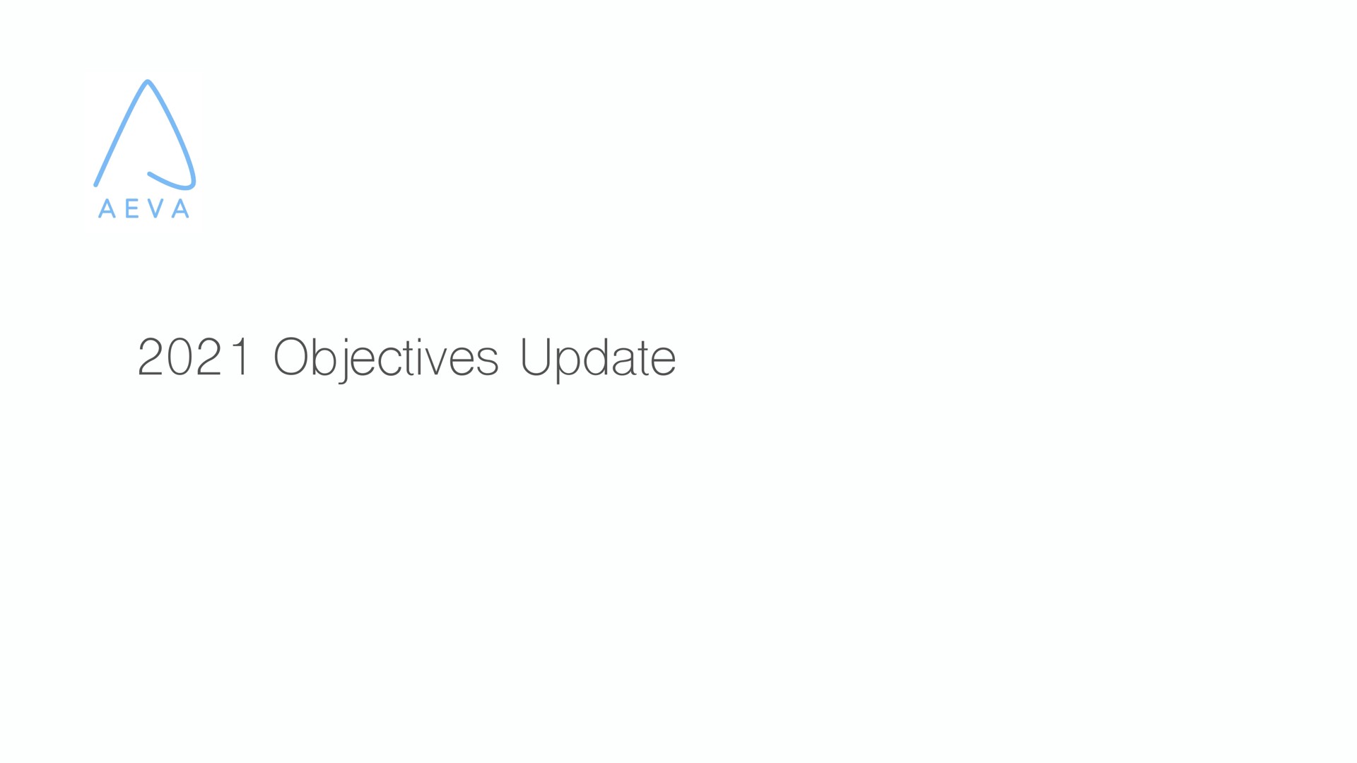 objectives update | Aeva