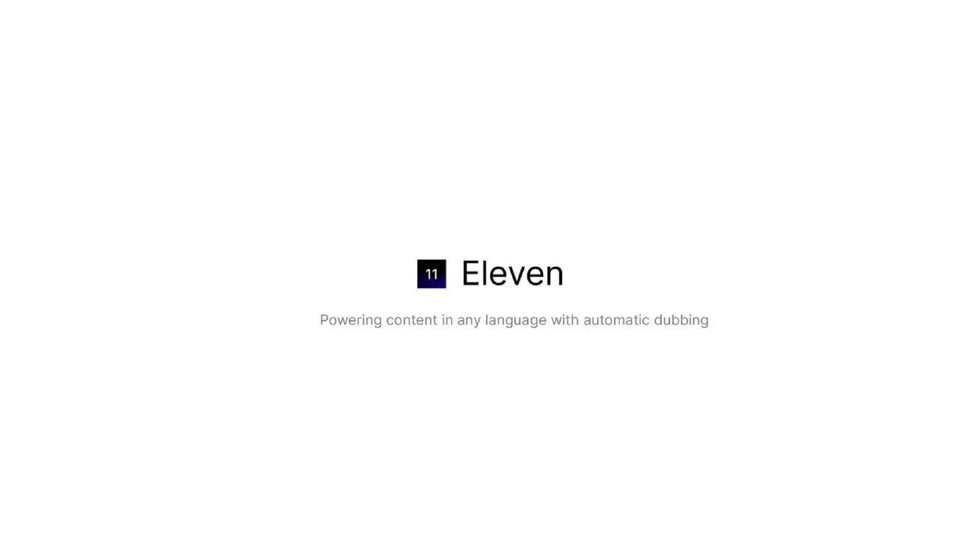 eleven | ElevenLabs