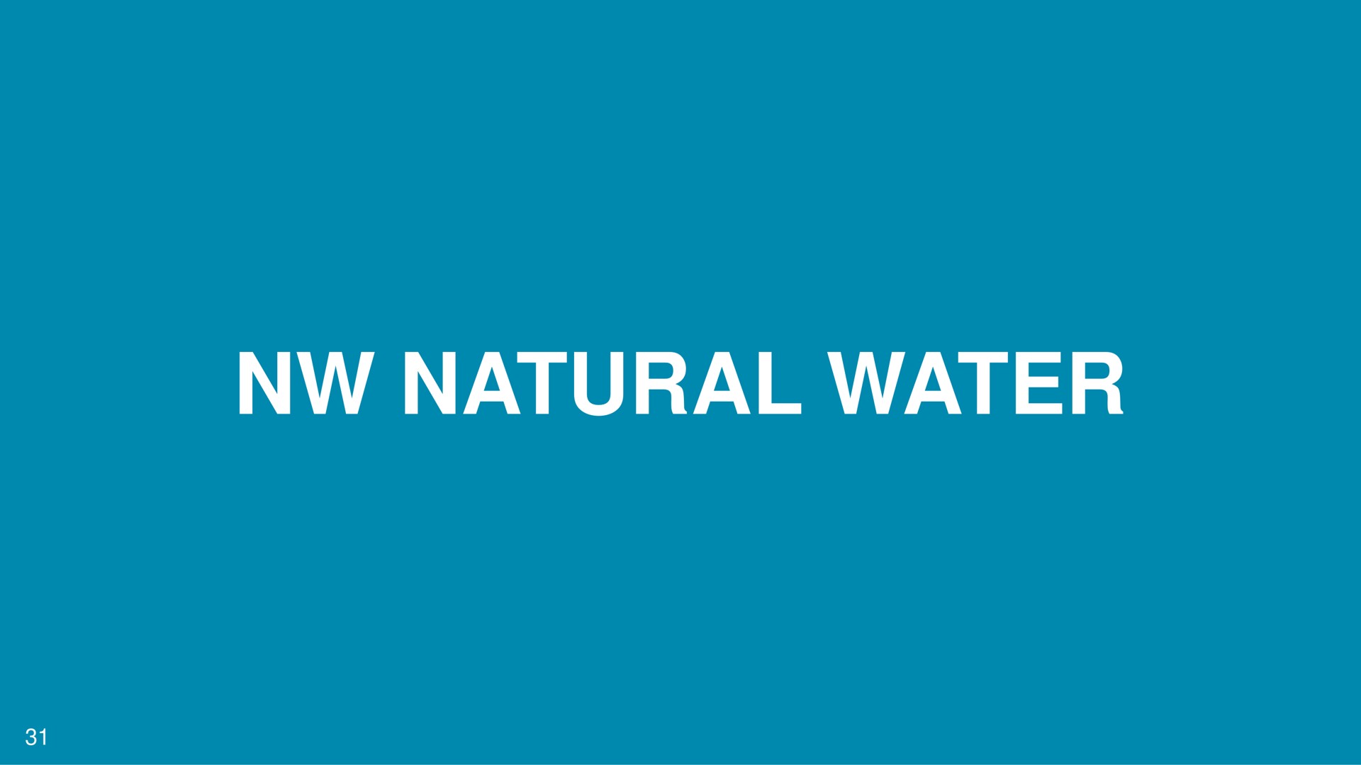 natural water a | NW Natural Holdings
